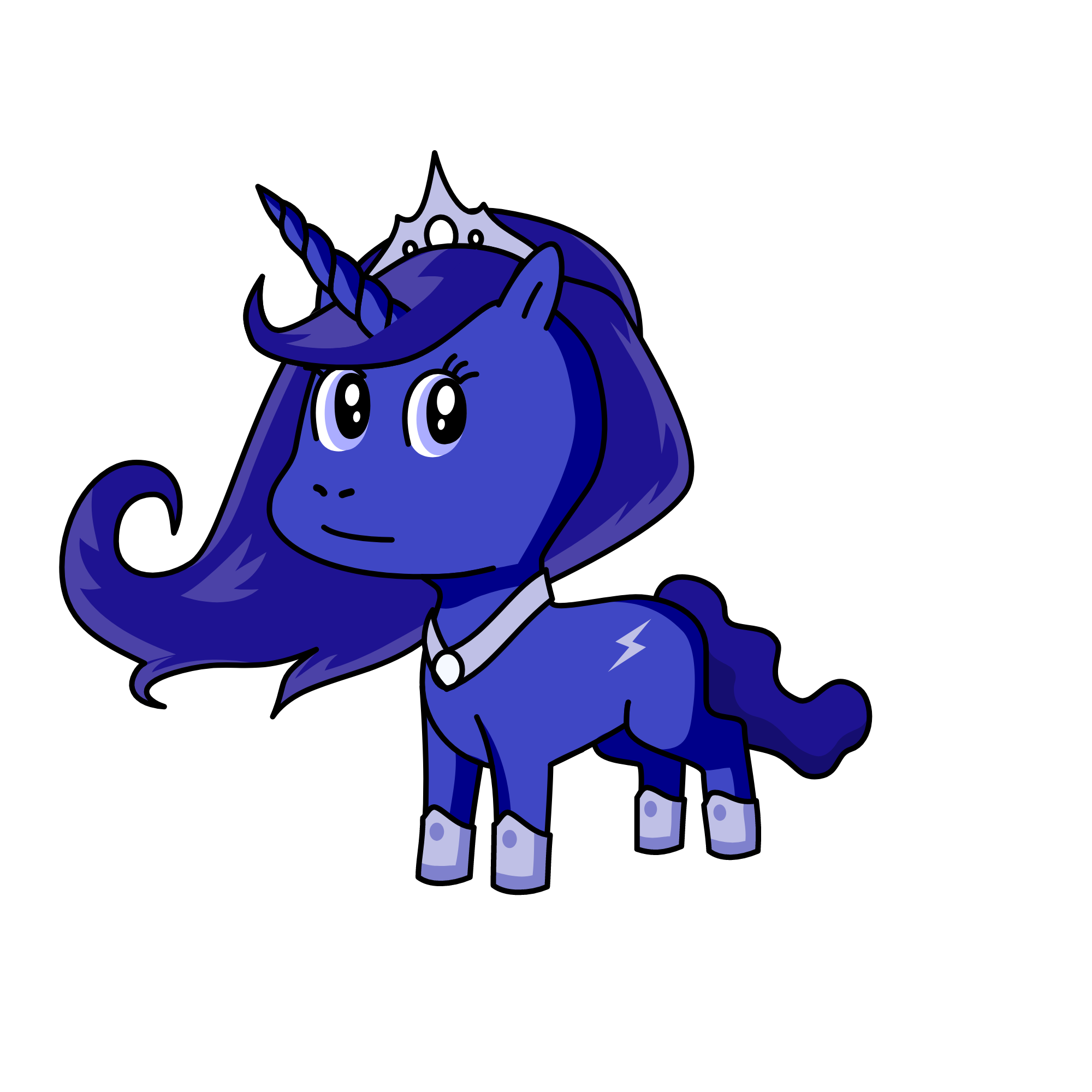 Princess Luna (young), the unicorn
