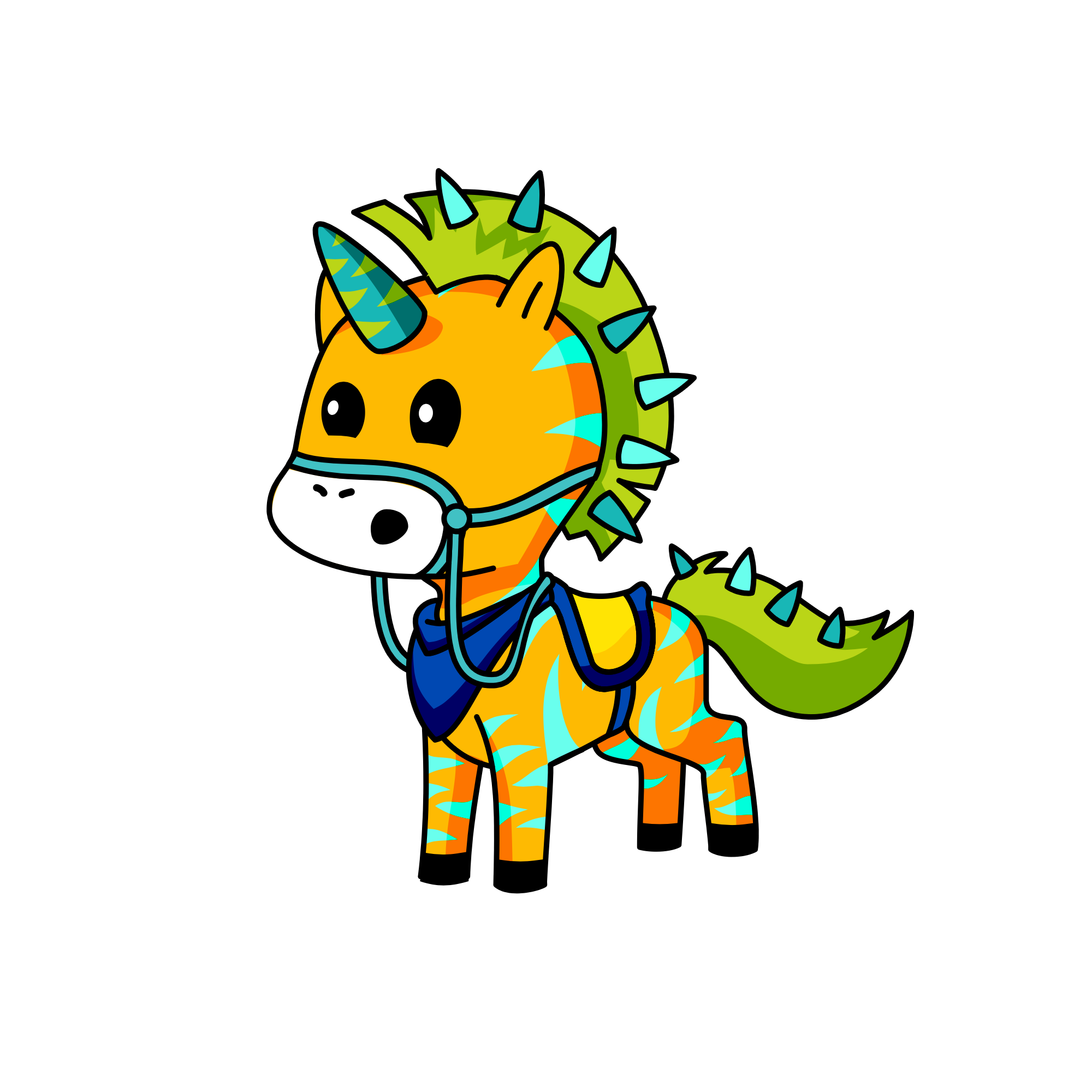 Spikey, the unicorn