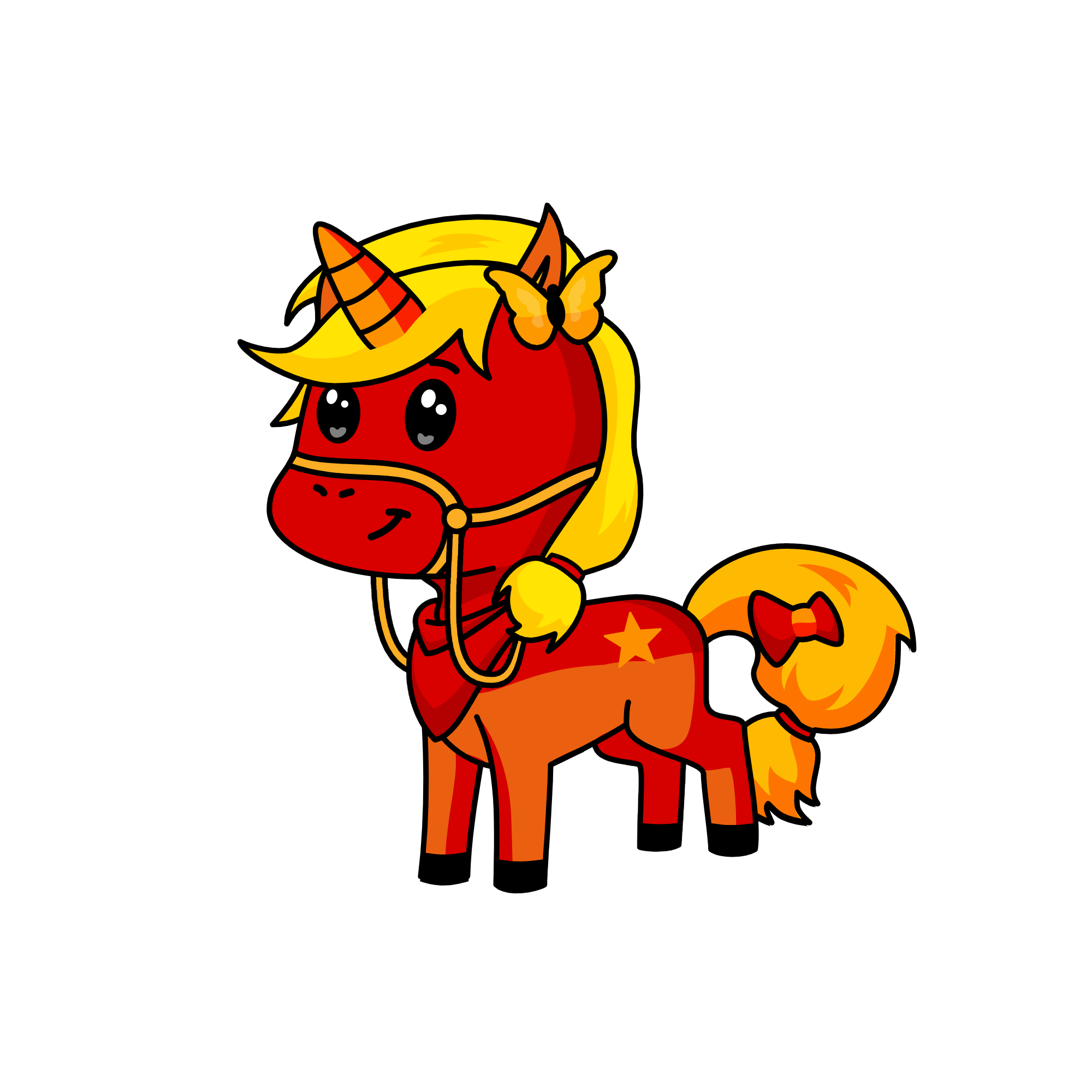 Firey, the unicorn