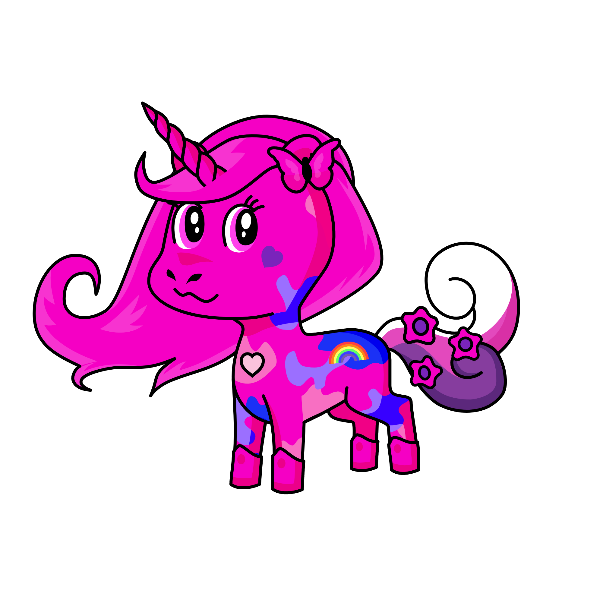 Pinky, the unicorn