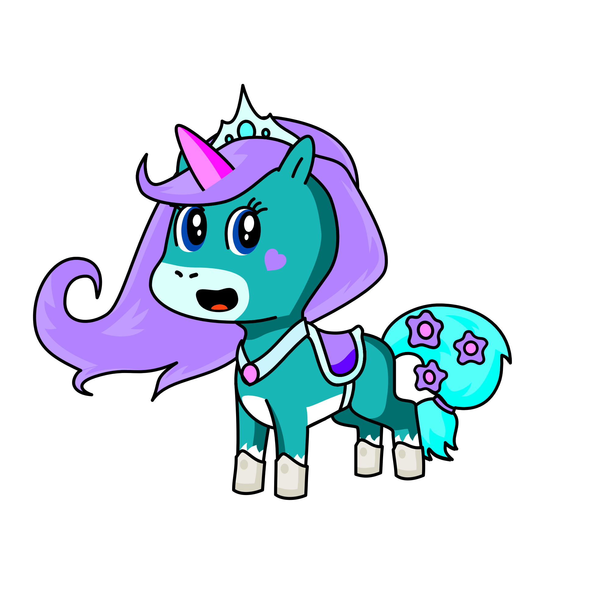 Mermaid , the unicorn