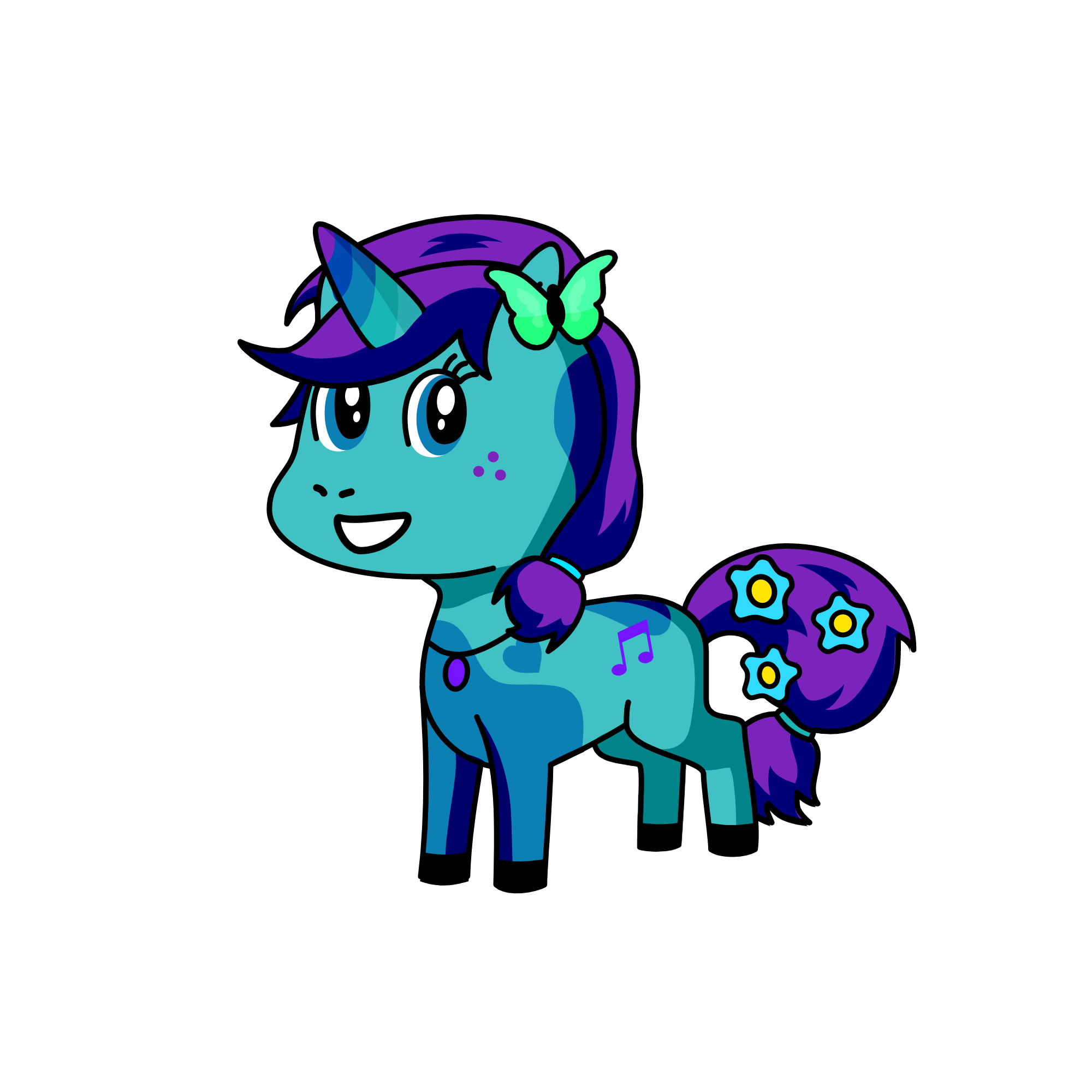 Bluenicorn, the unicorn
