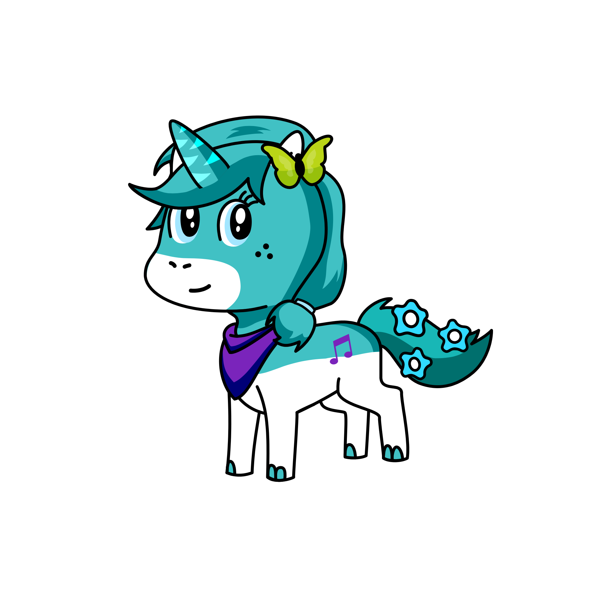 Booka, the unicorn