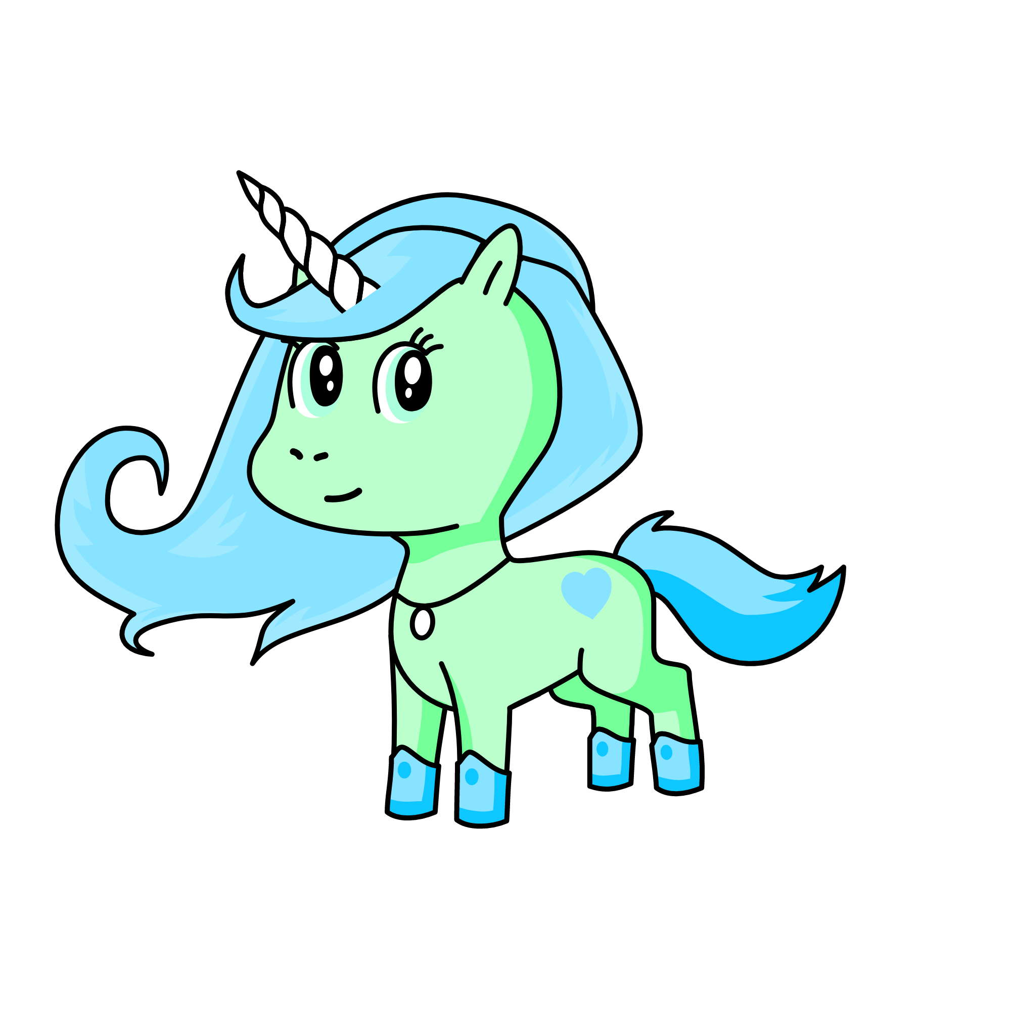 Elsa Helada, the unicorn