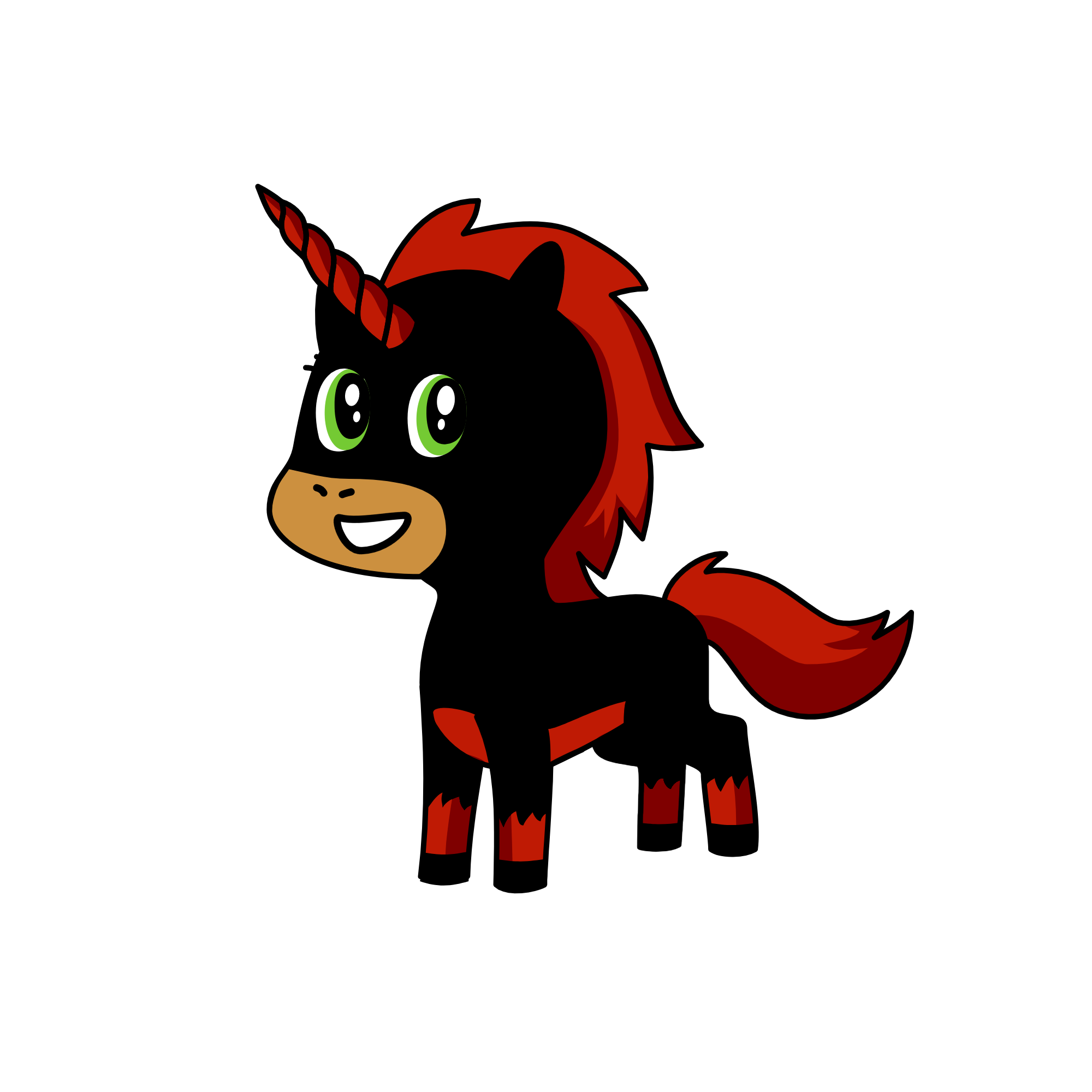 black widow, the unicorn