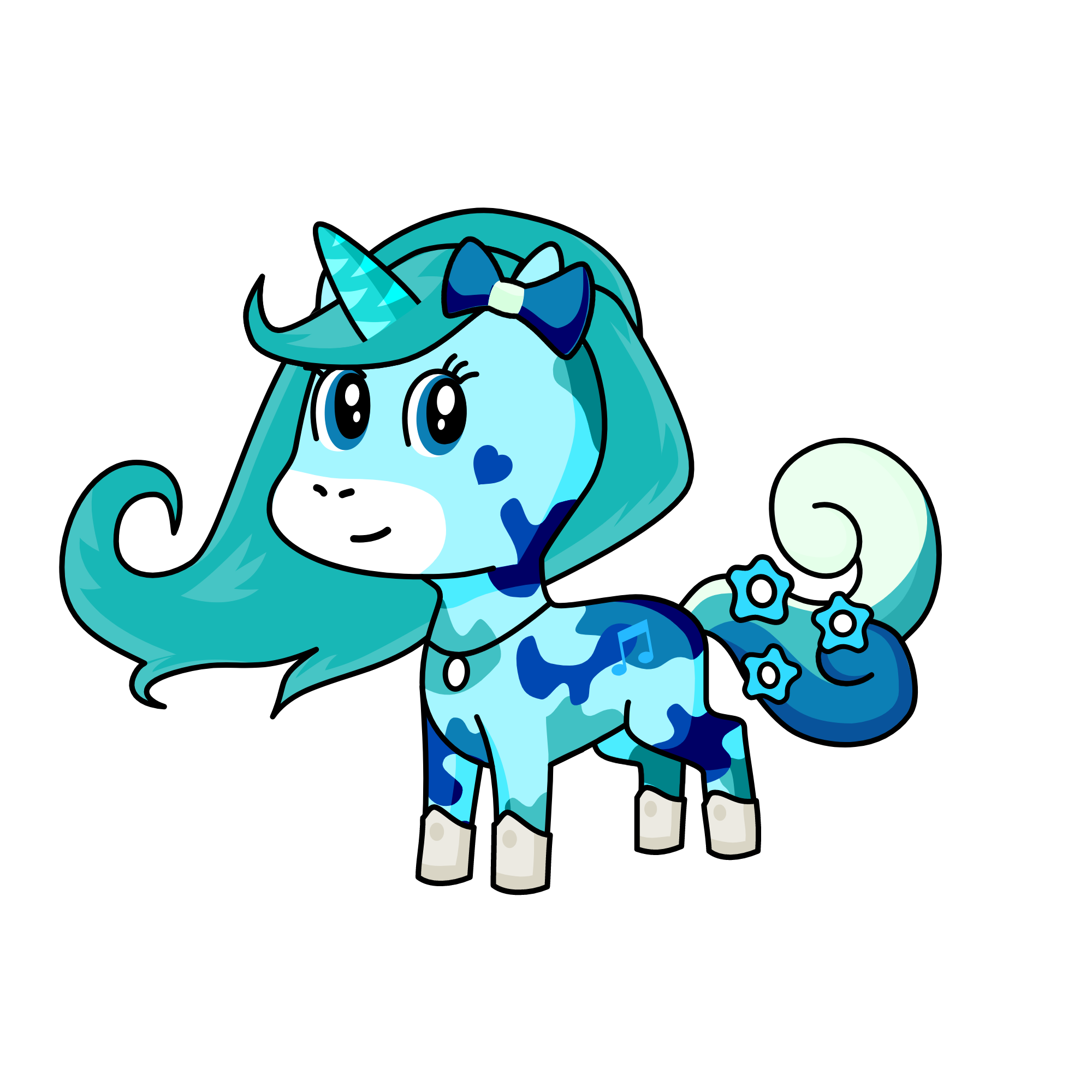 Bluebells, the unicorn