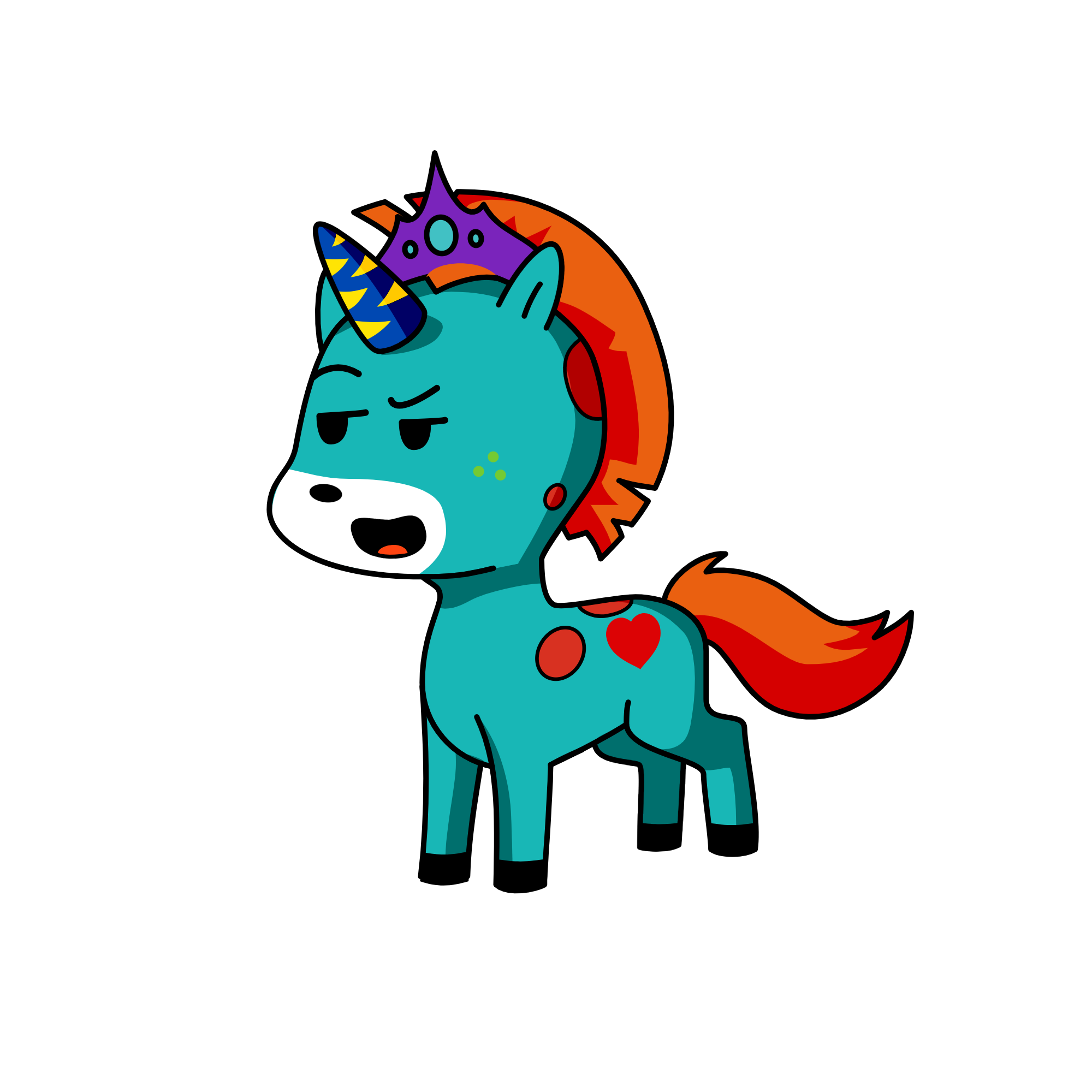 b, the unicorn