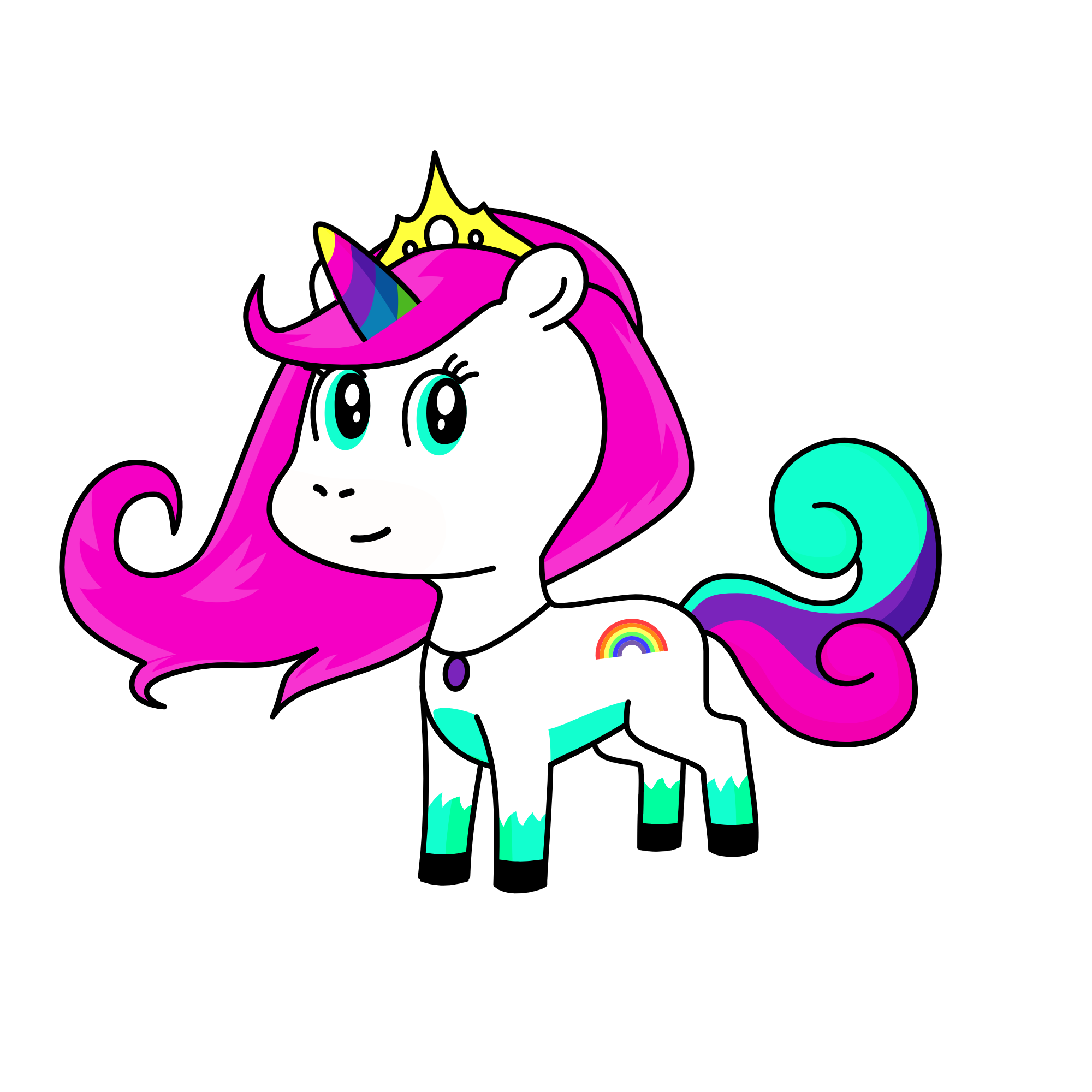 Gloriana, the unicorn