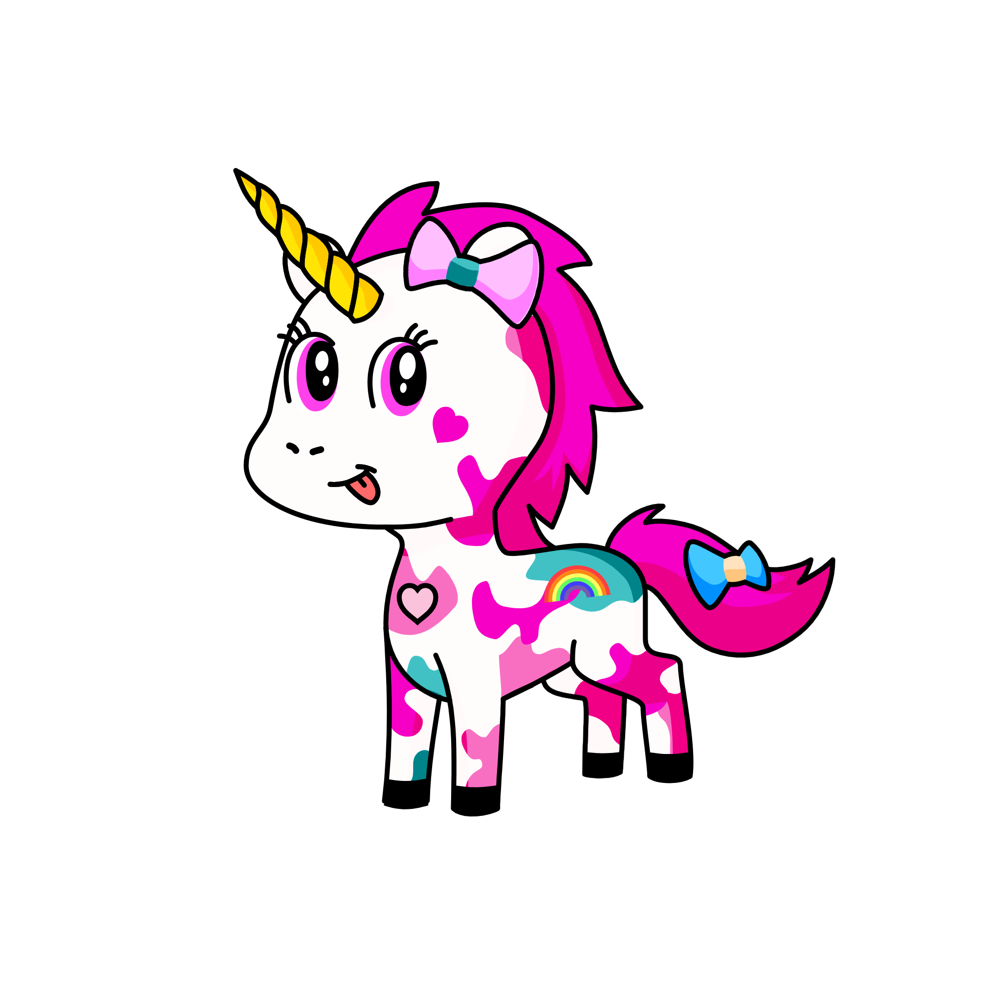 Bubbles, the unicorn