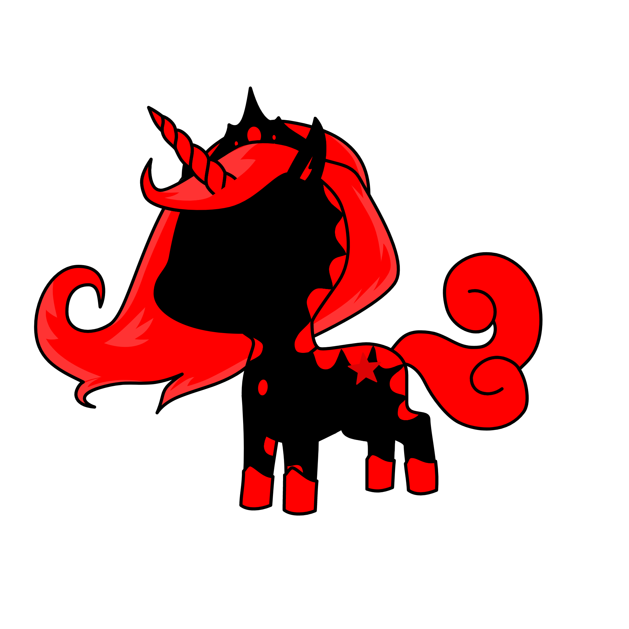 DARK MARE, the unicorn