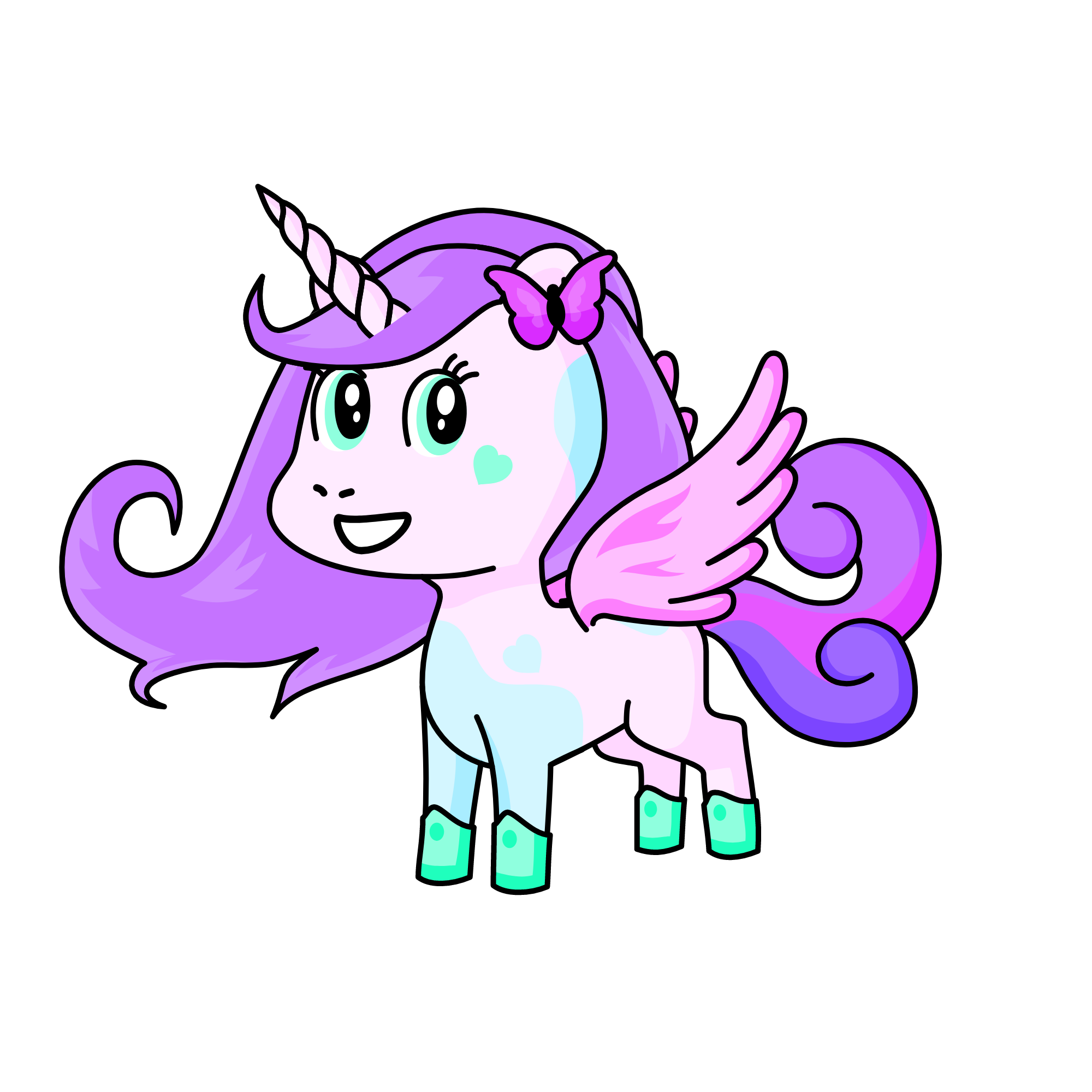 Purple Lime Sky Sparkles <3 (Me as an Alicorn), the unicorn