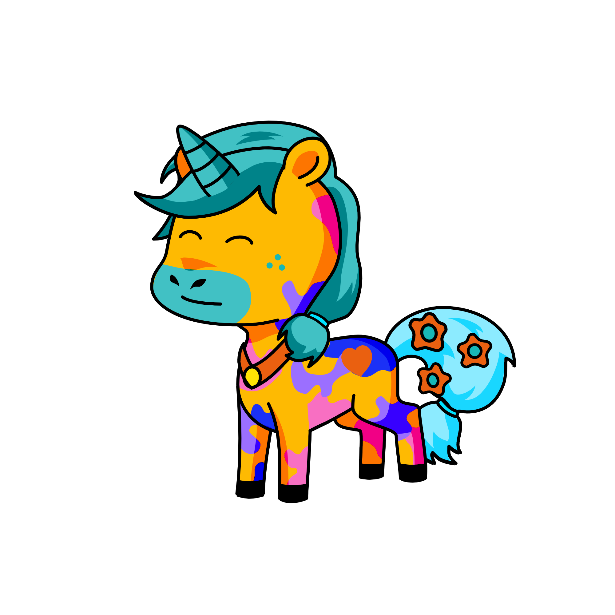 Rainb0w, the unicorn