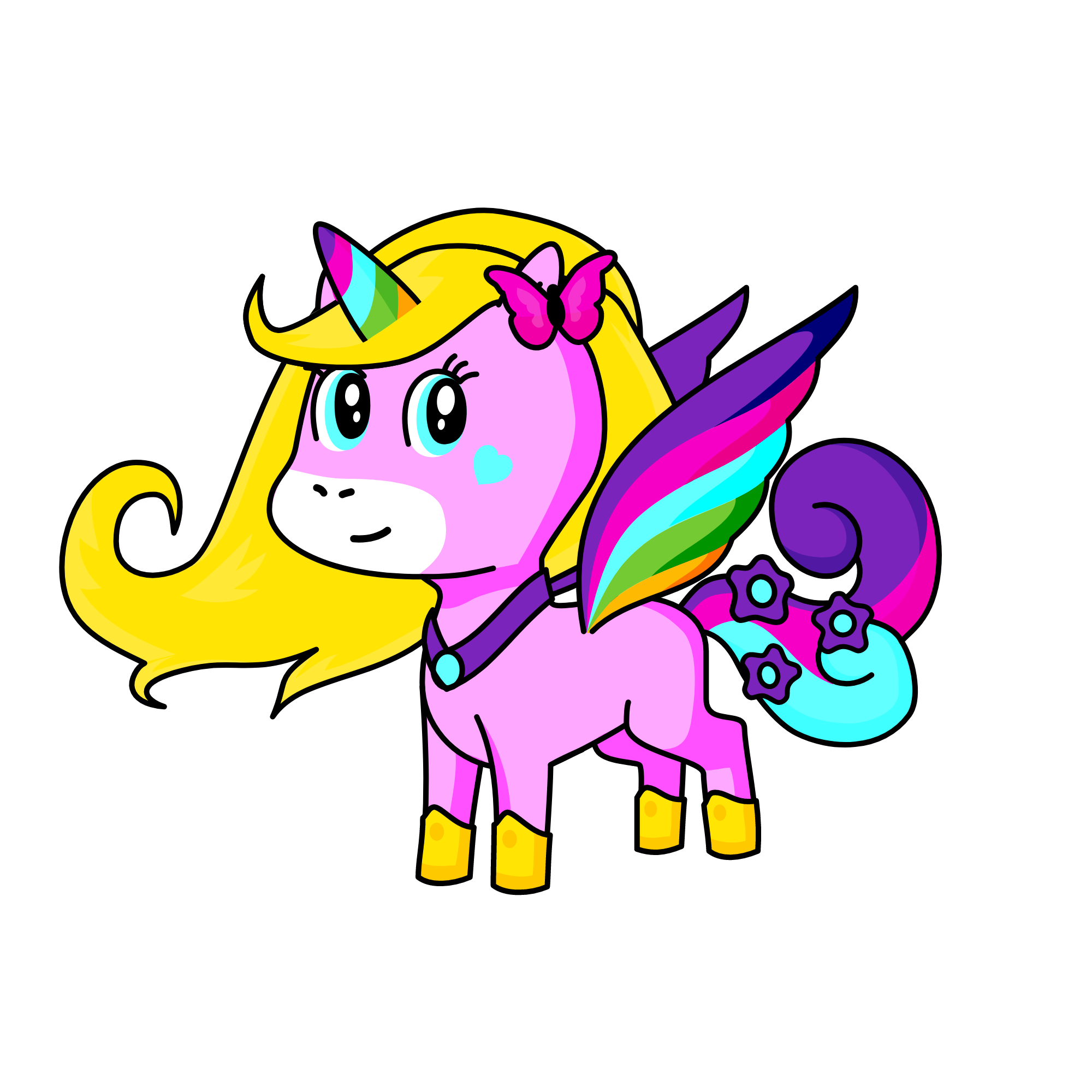 Arcoiris, the unicorn