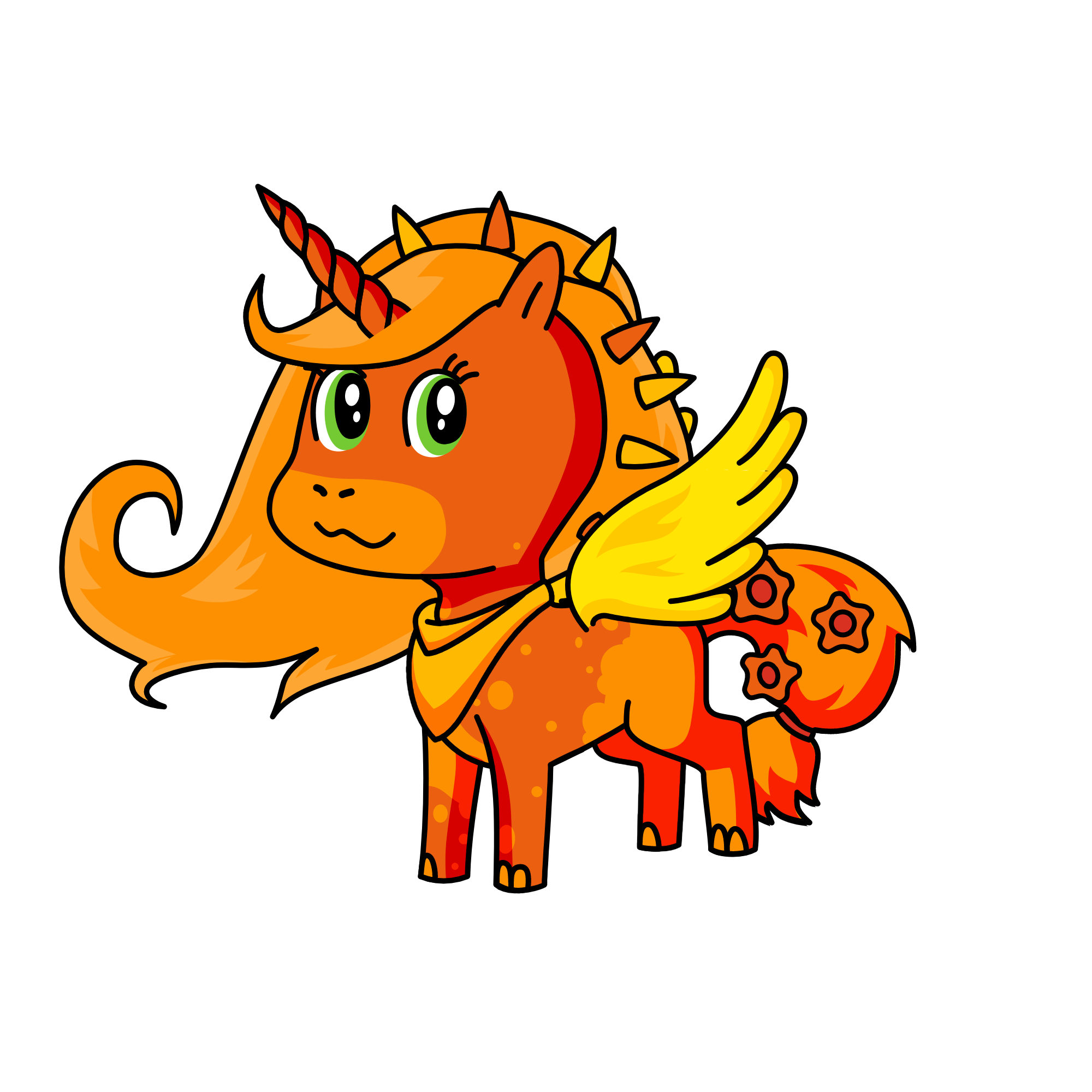 Dawn, the unicorn