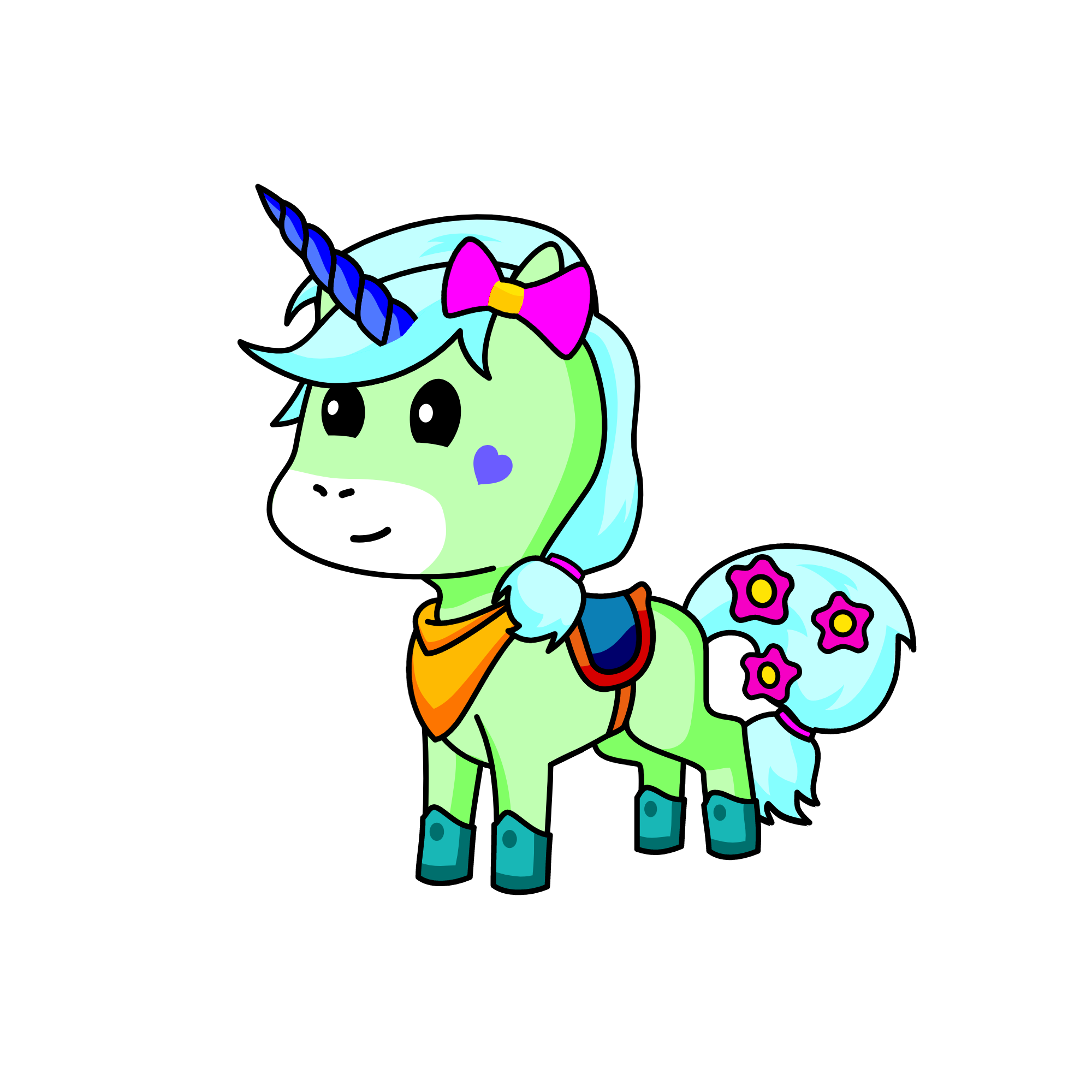 táo xanh, the unicorn
