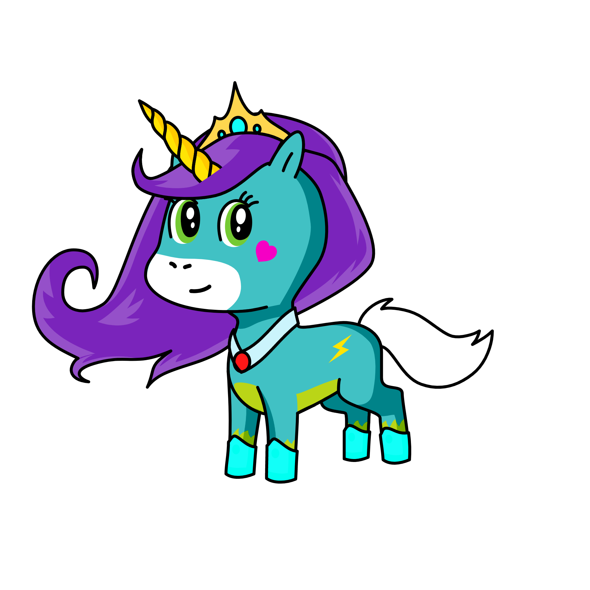Emerald, the unicorn