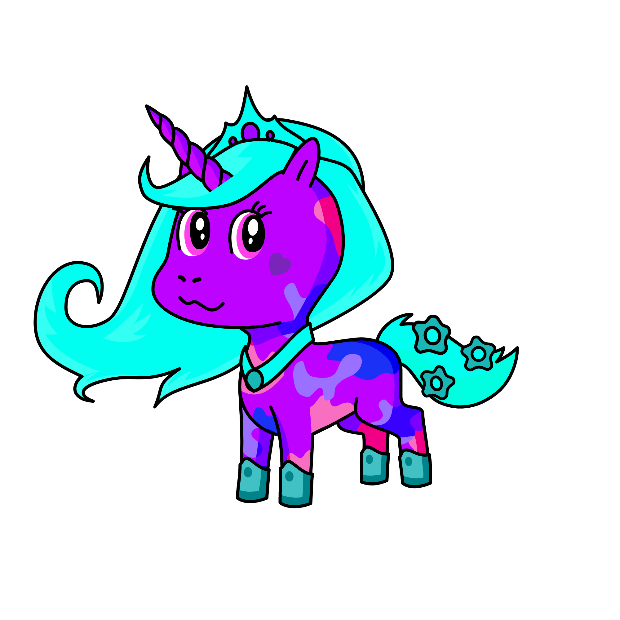 purple, the unicorn