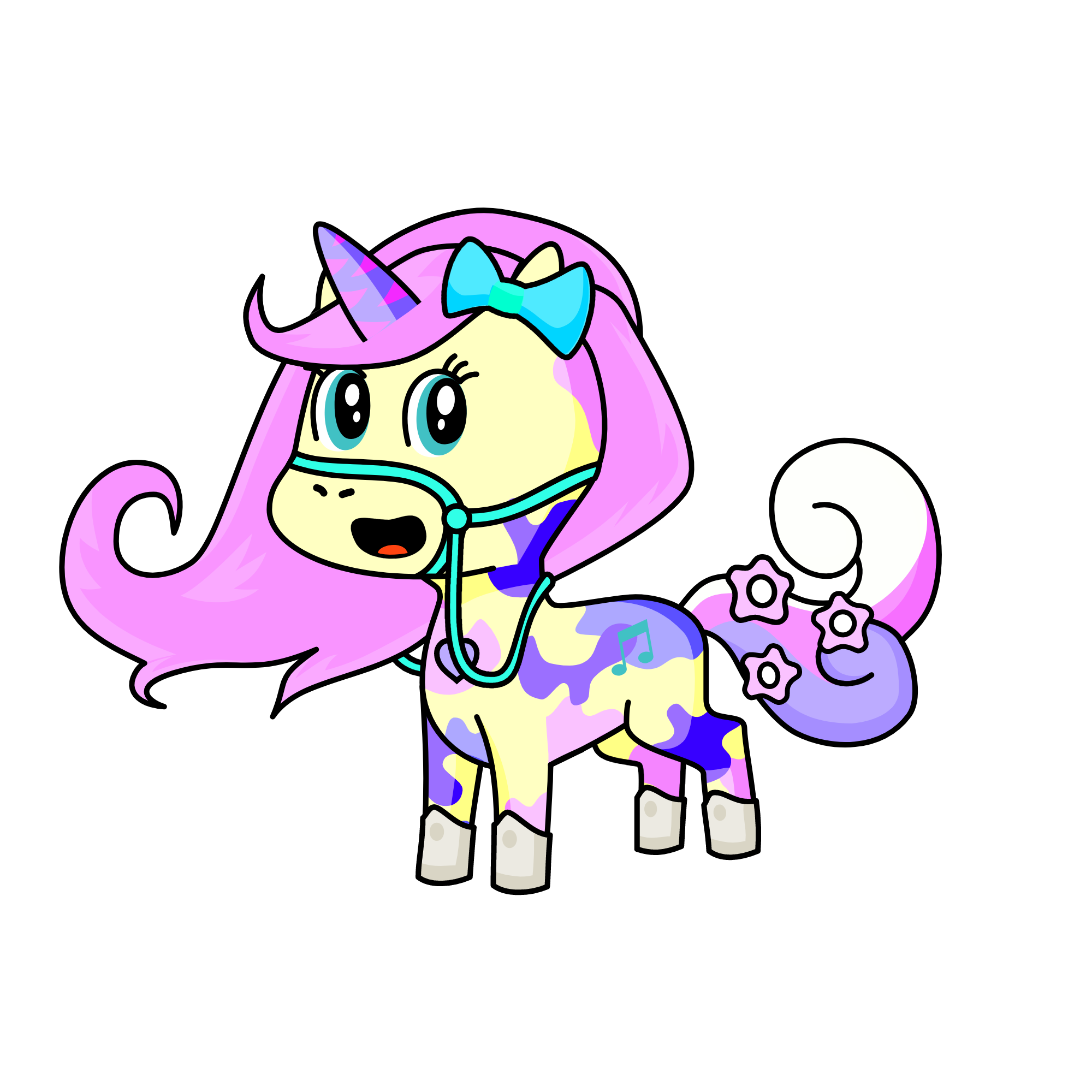 pink, the unicorn