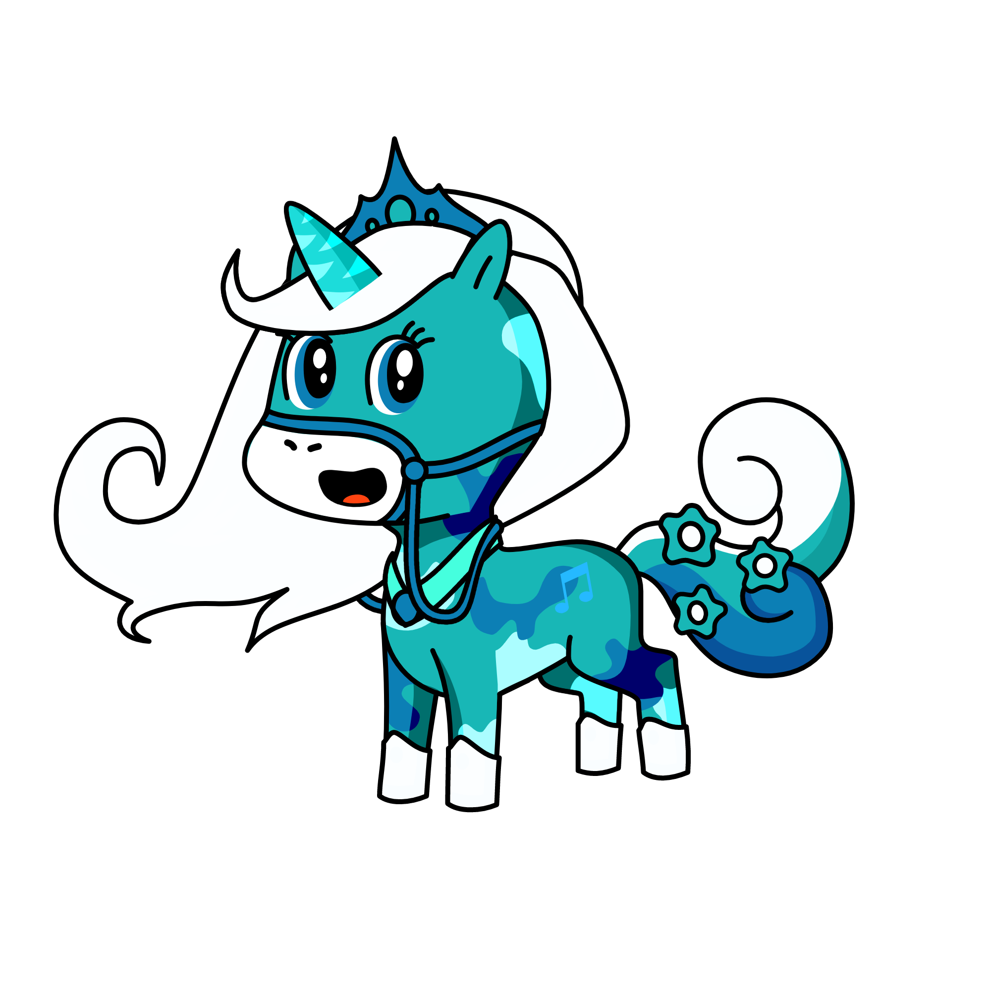 snowy, the unicorn