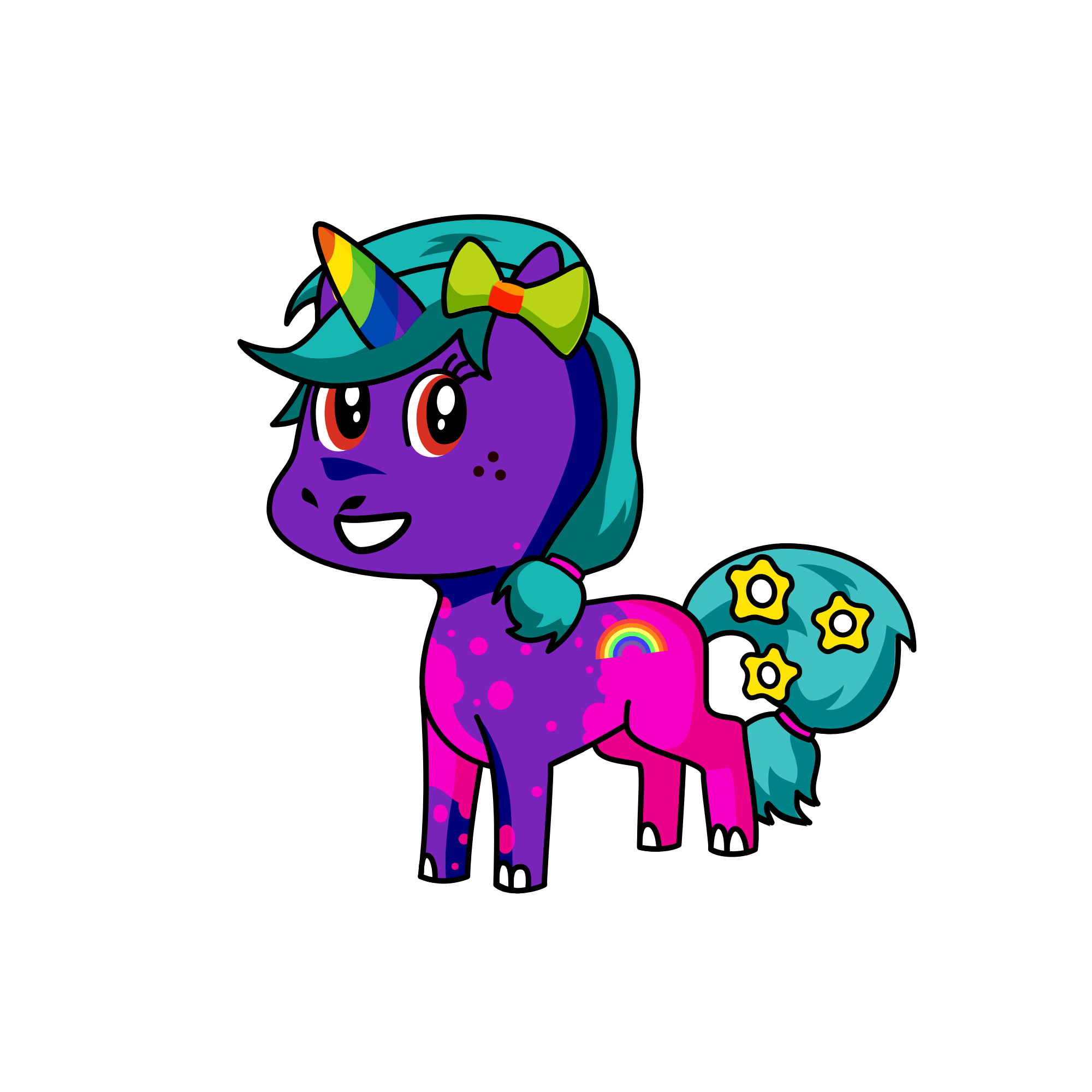 Dazzle, the unicorn