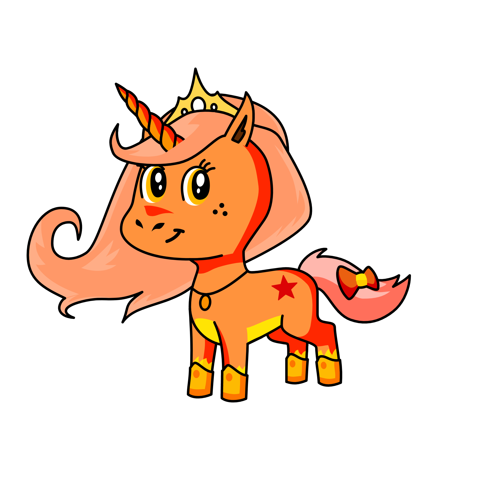 Fire, the unicorn