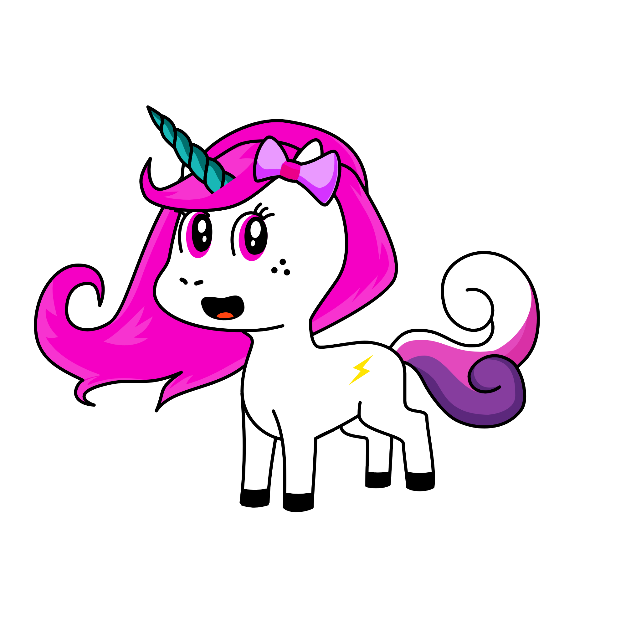 violet, the unicorn