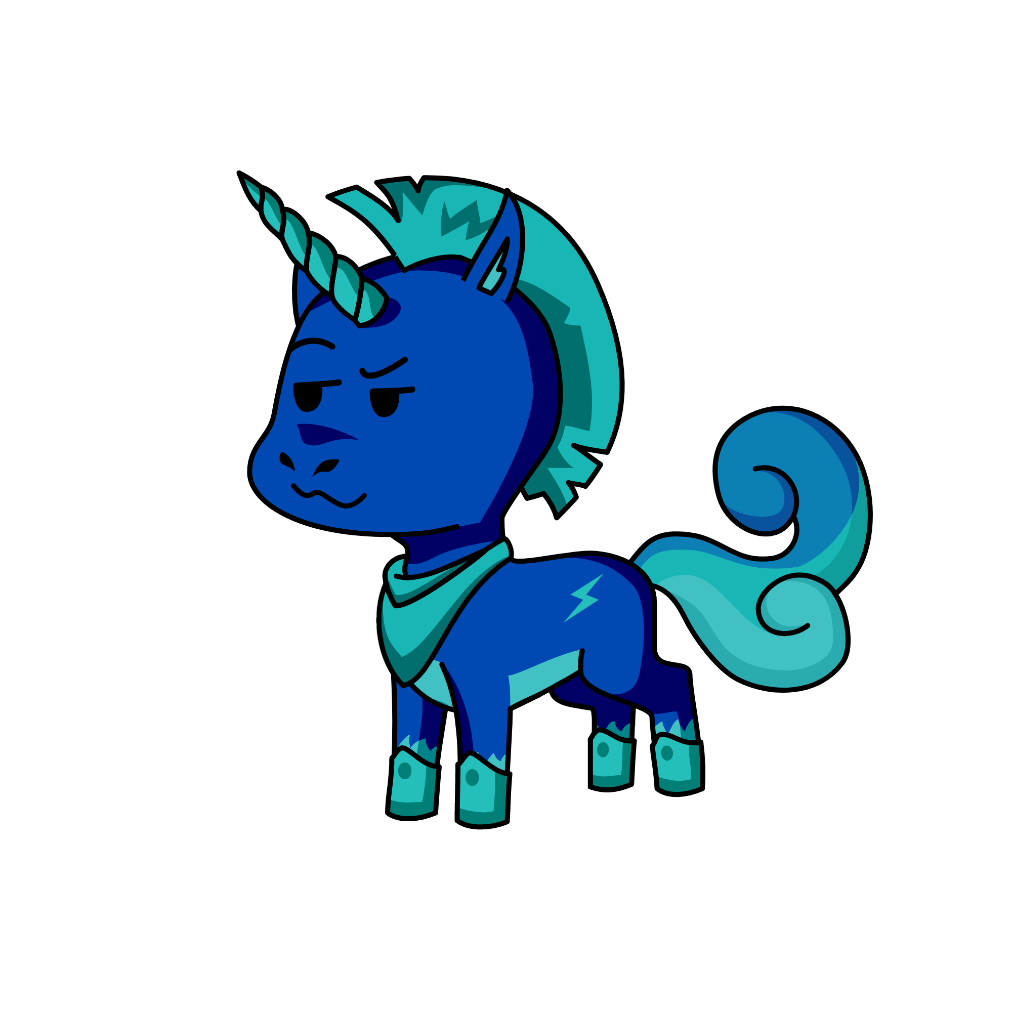 Blue Frost, the unicorn