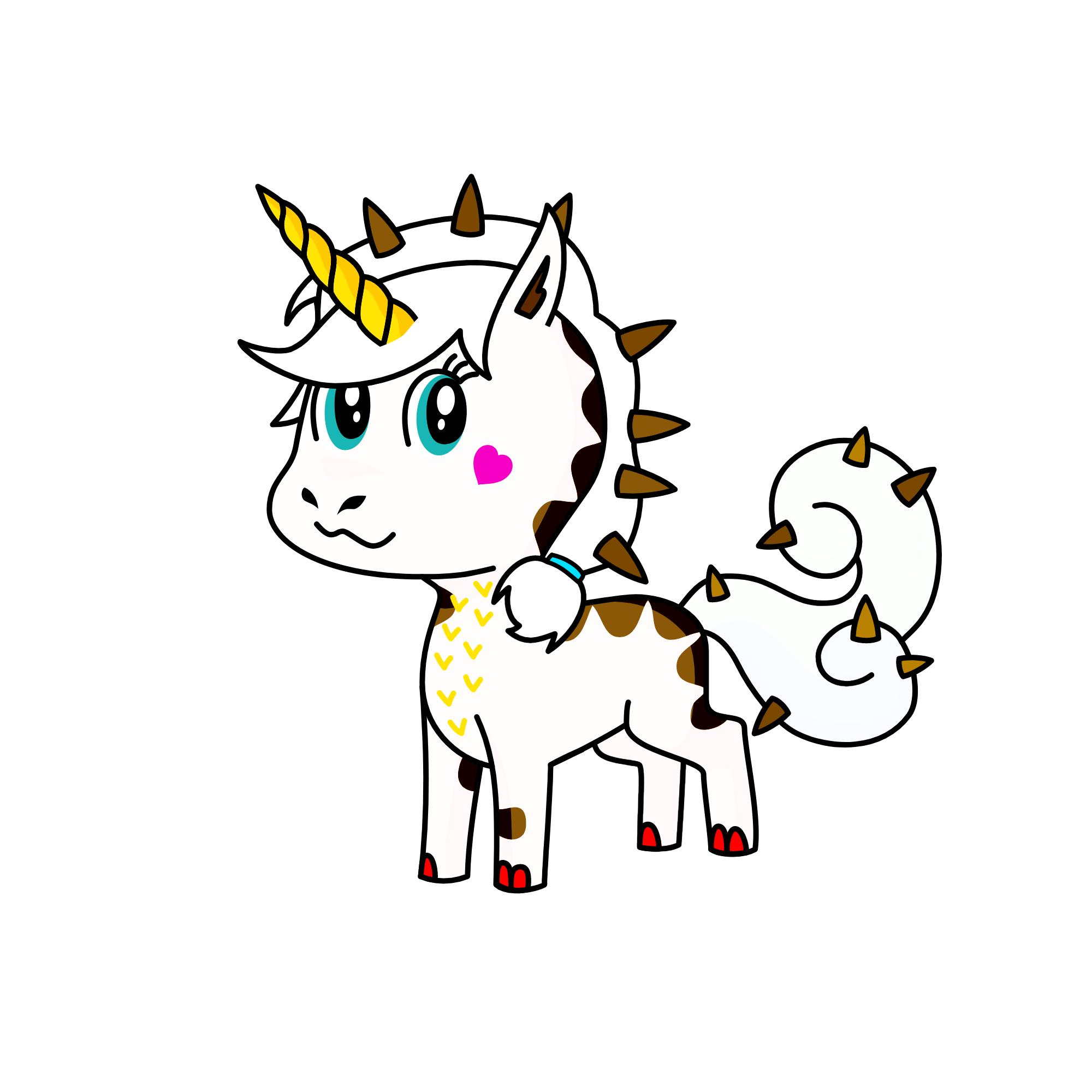 Marshmallow em cavalo, the unicorn