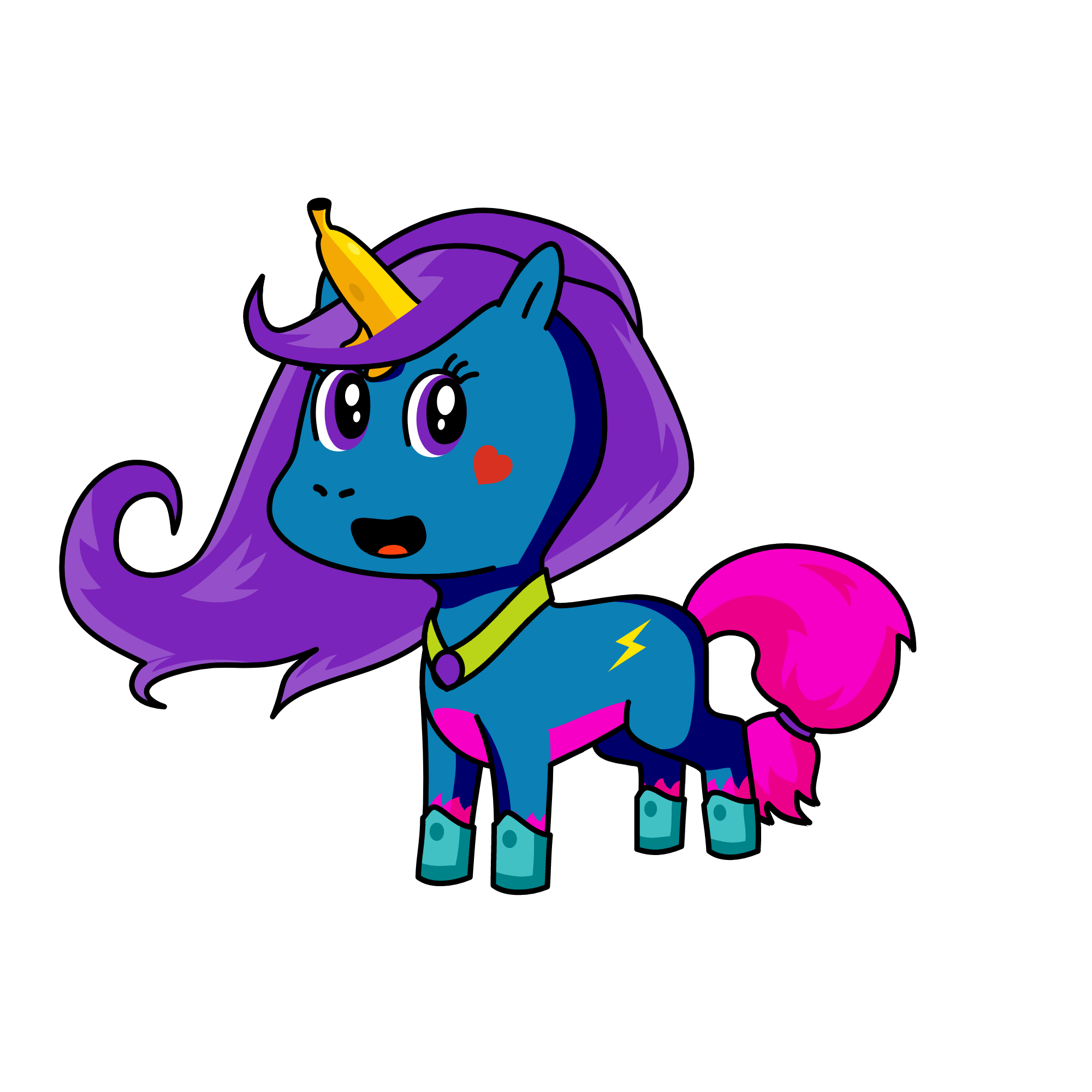 i o t uni, the unicorn