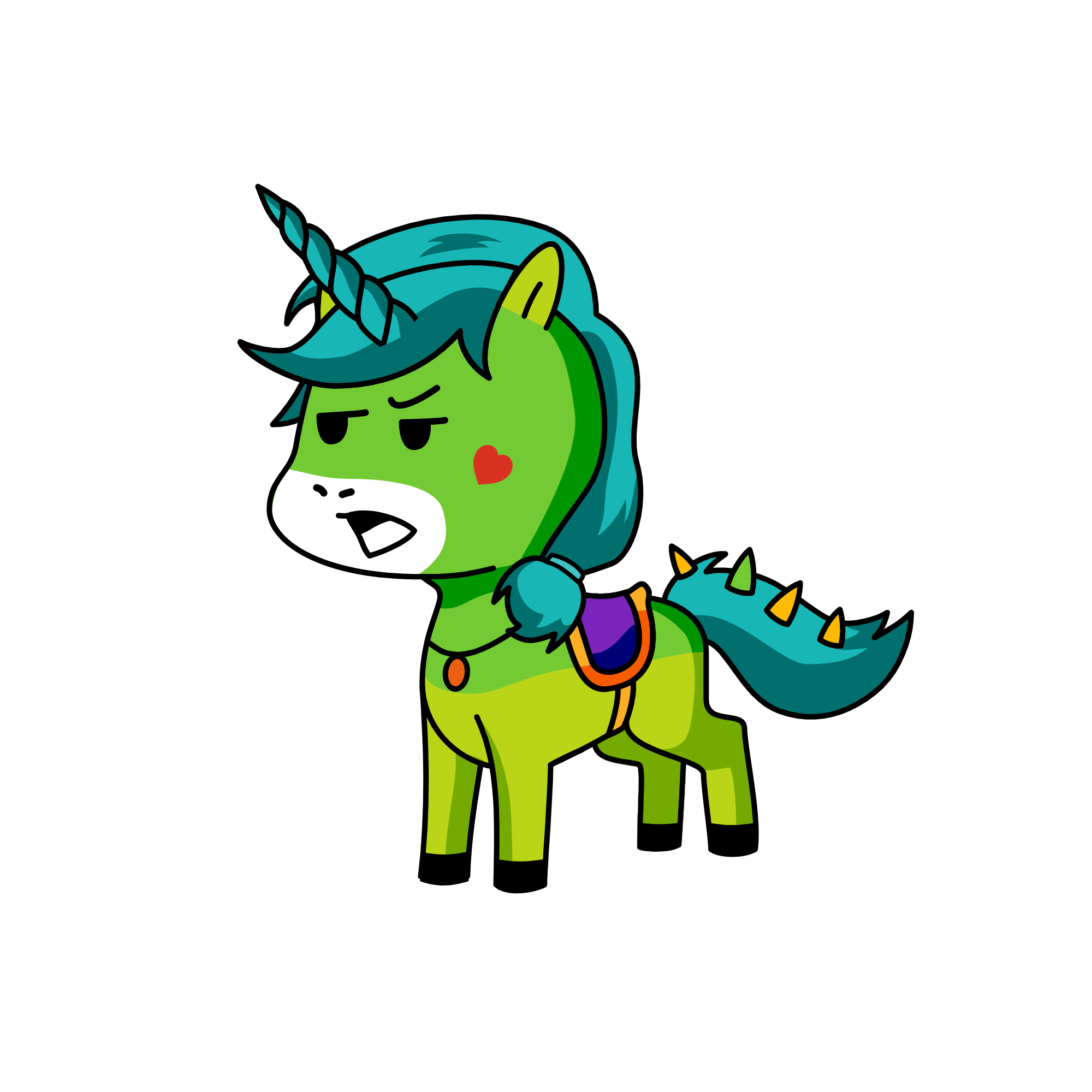 Spike, the unicorn