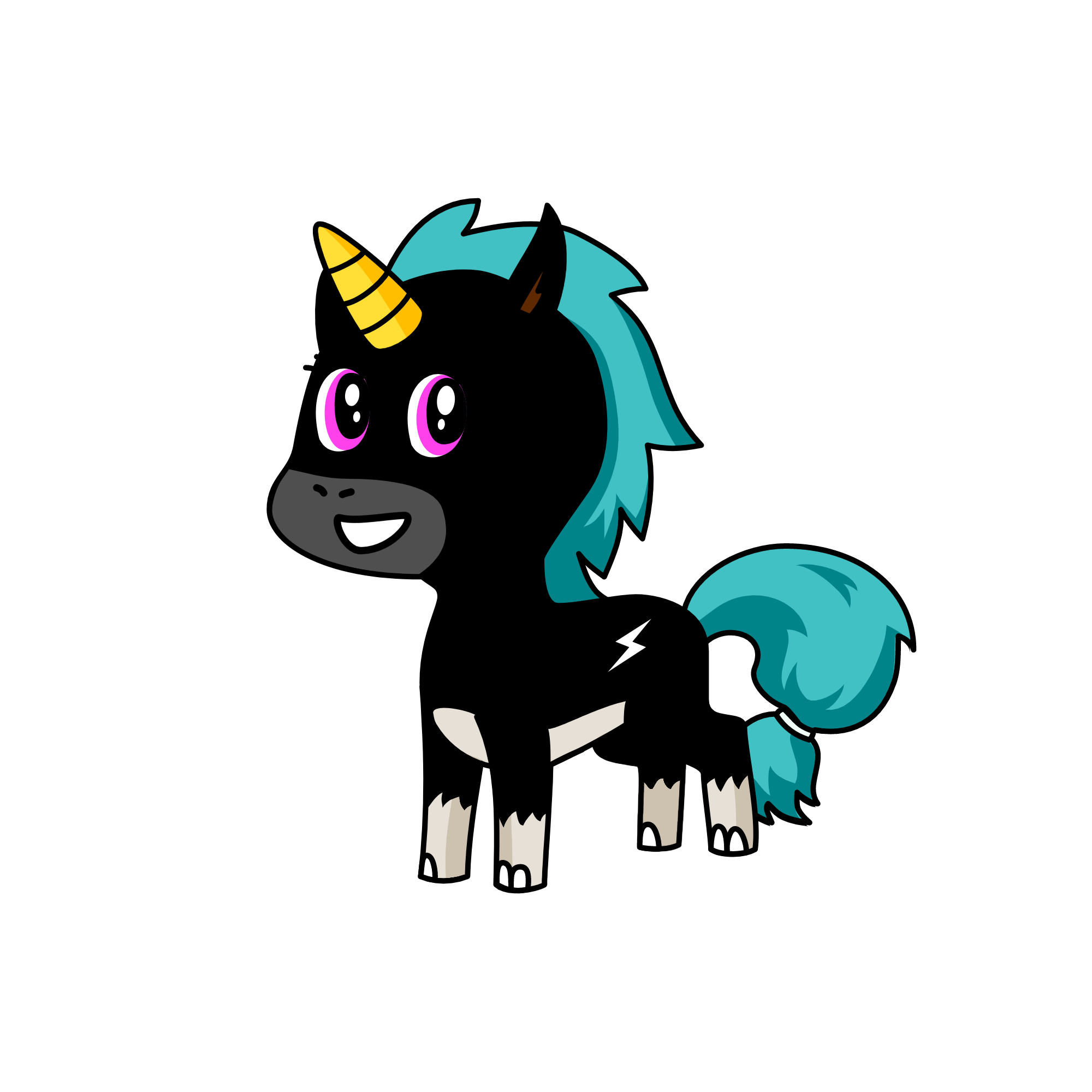 moonlight, the unicorn