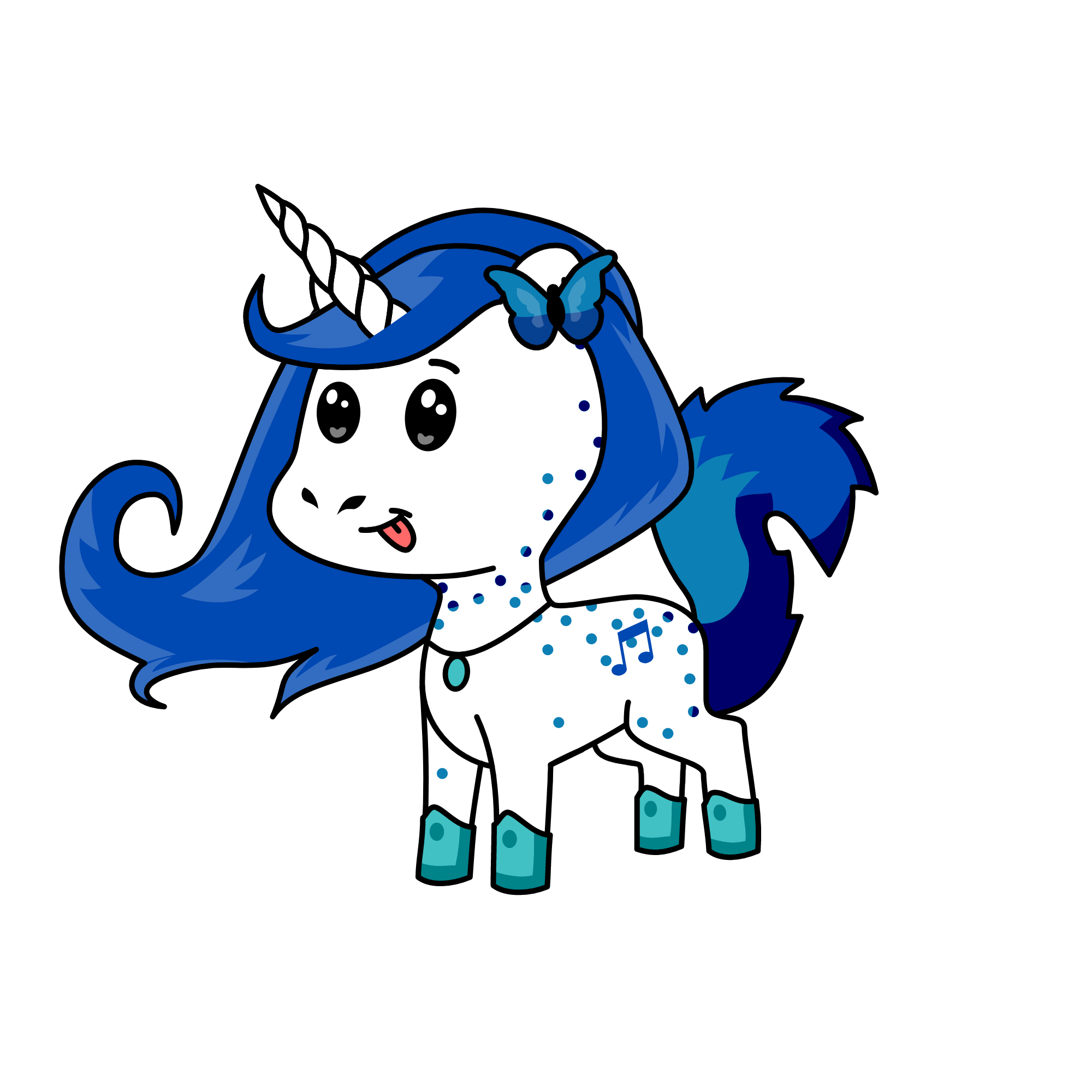 Queen Snowflower, the unicorn