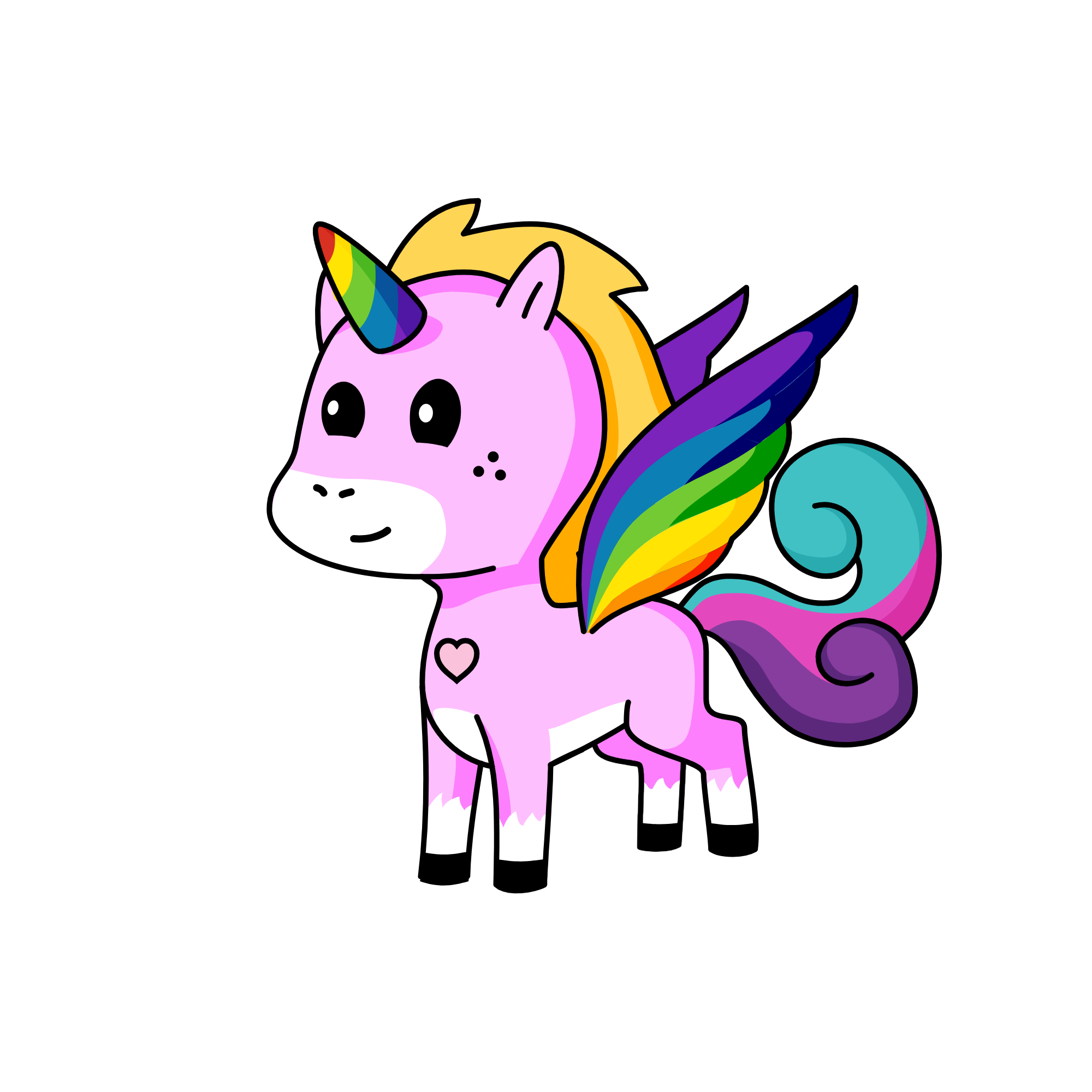 rainbow, the unicorn