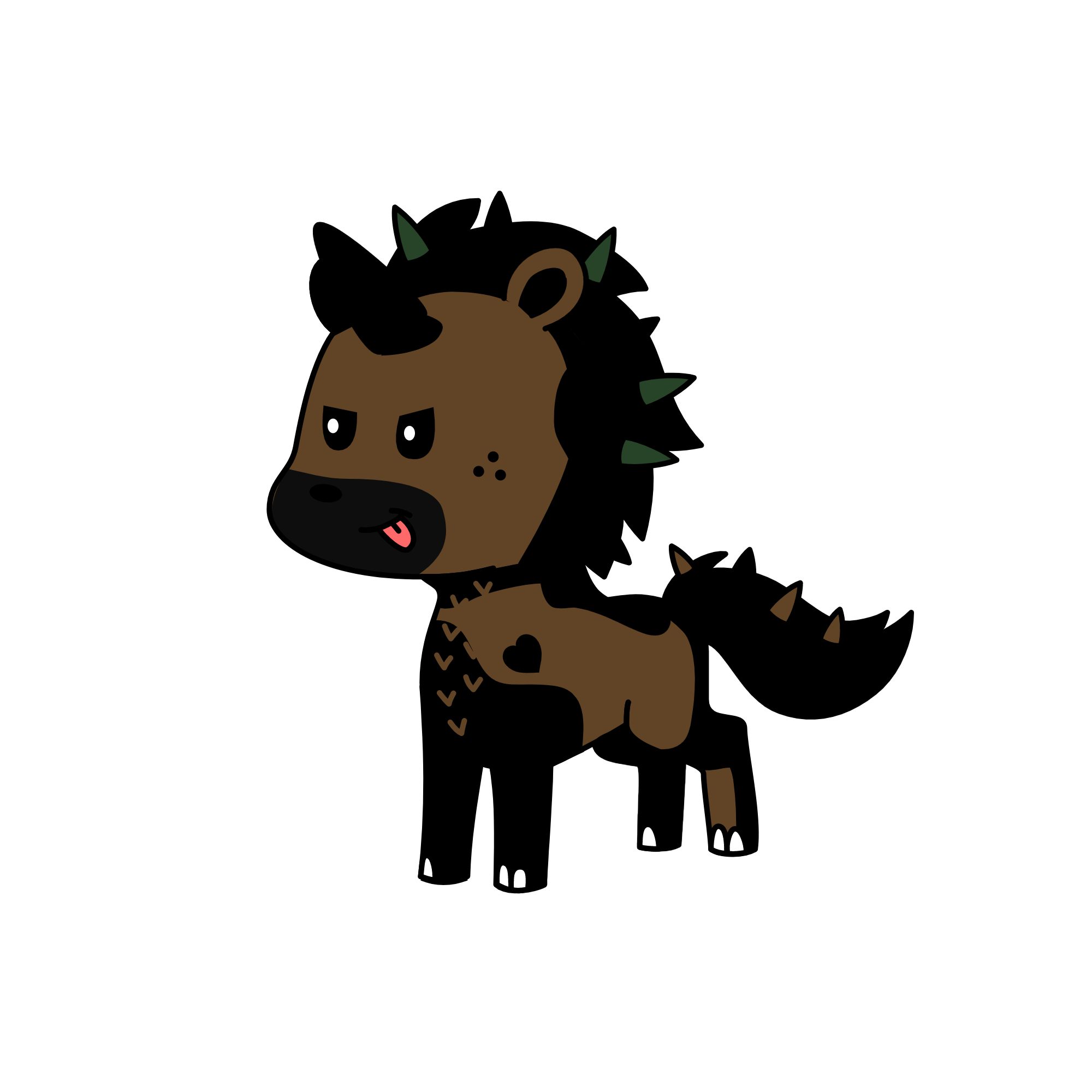 Raccoon, the unicorn
