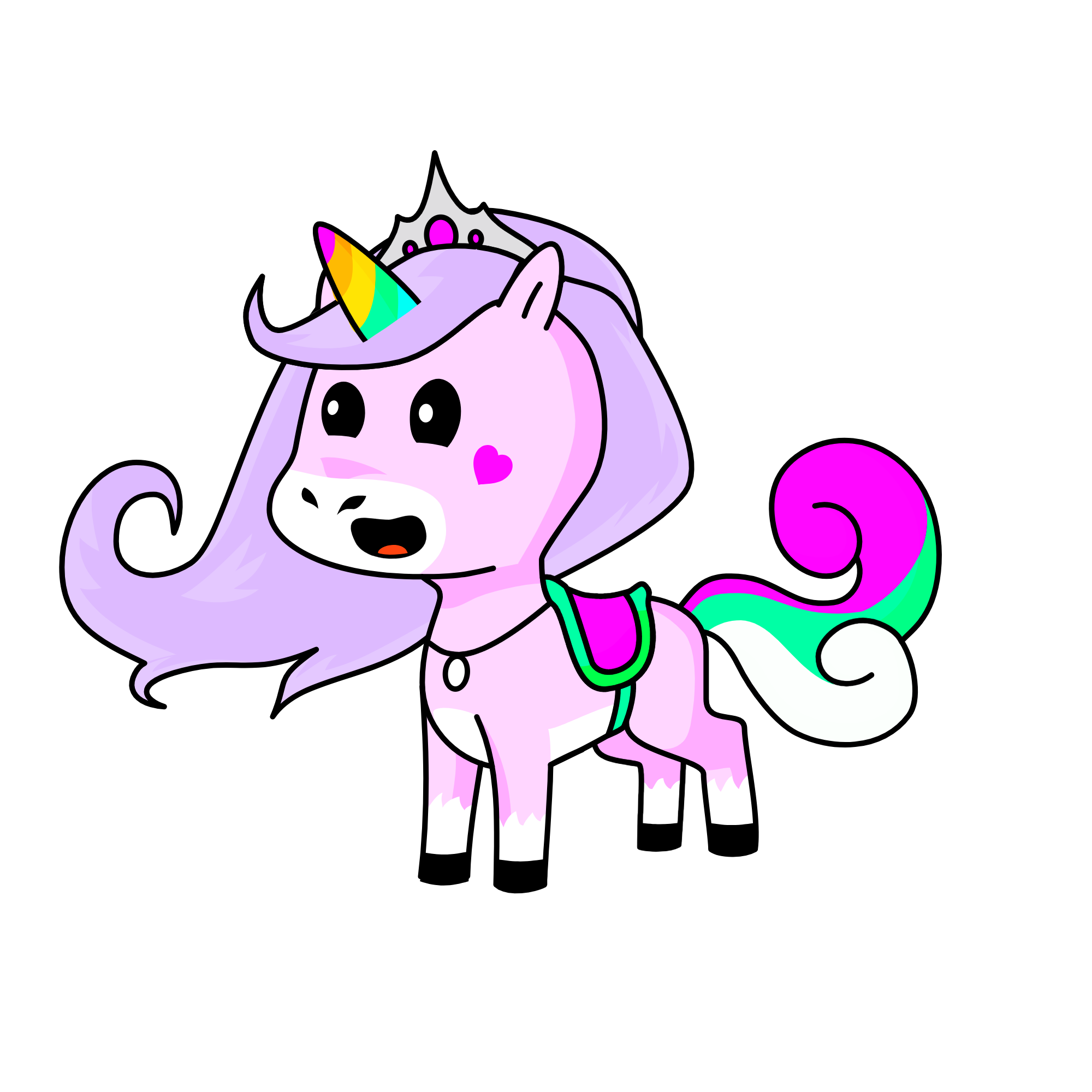 Lavender Rose, the unicorn