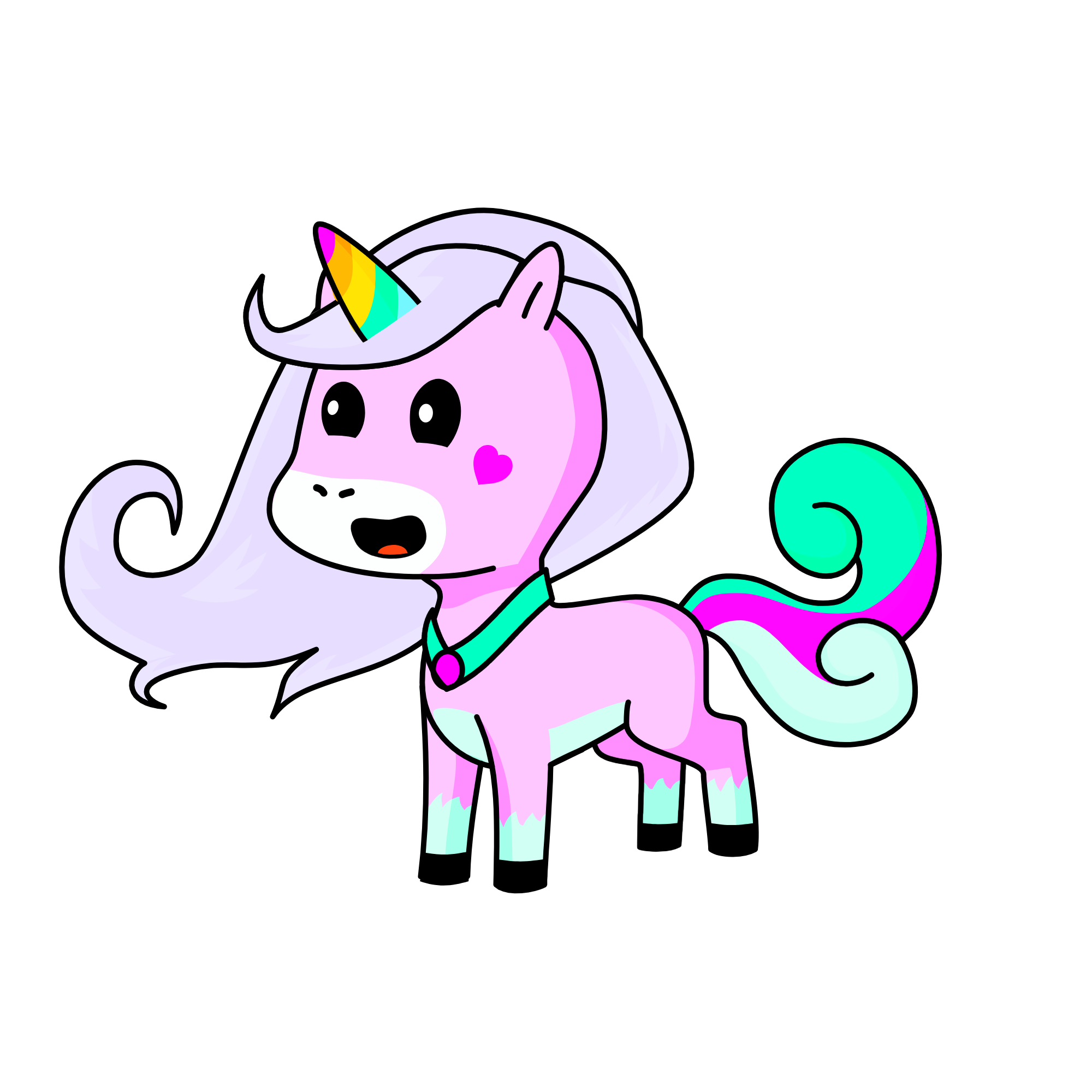 Lavender Rose, the unicorn