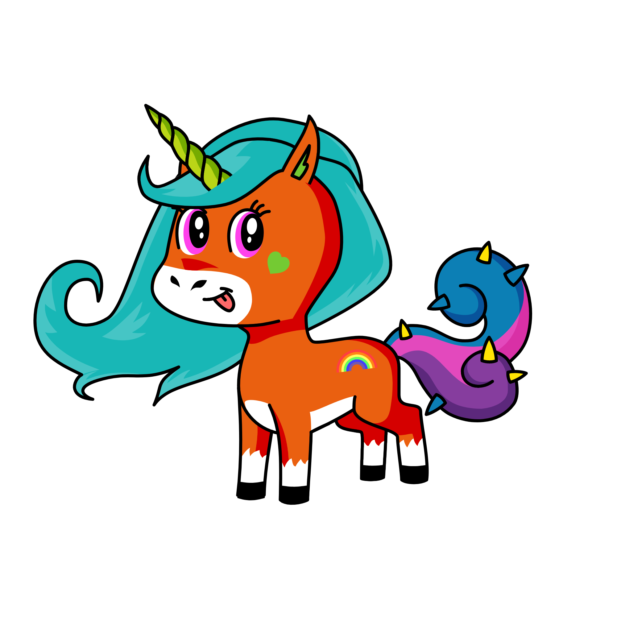 哈哈, the unicorn