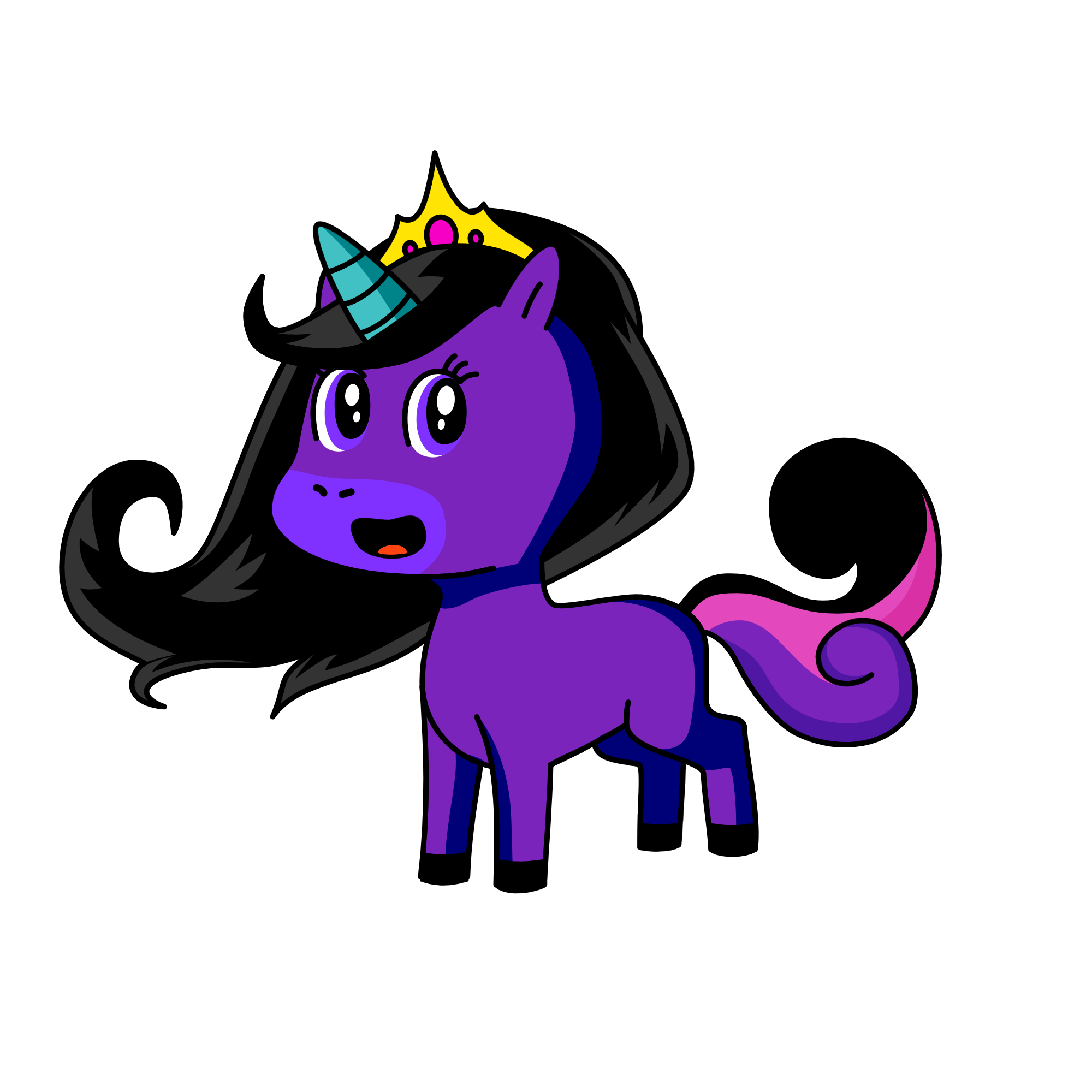 Twwillight Sparkle Princess Girl, the unicorn