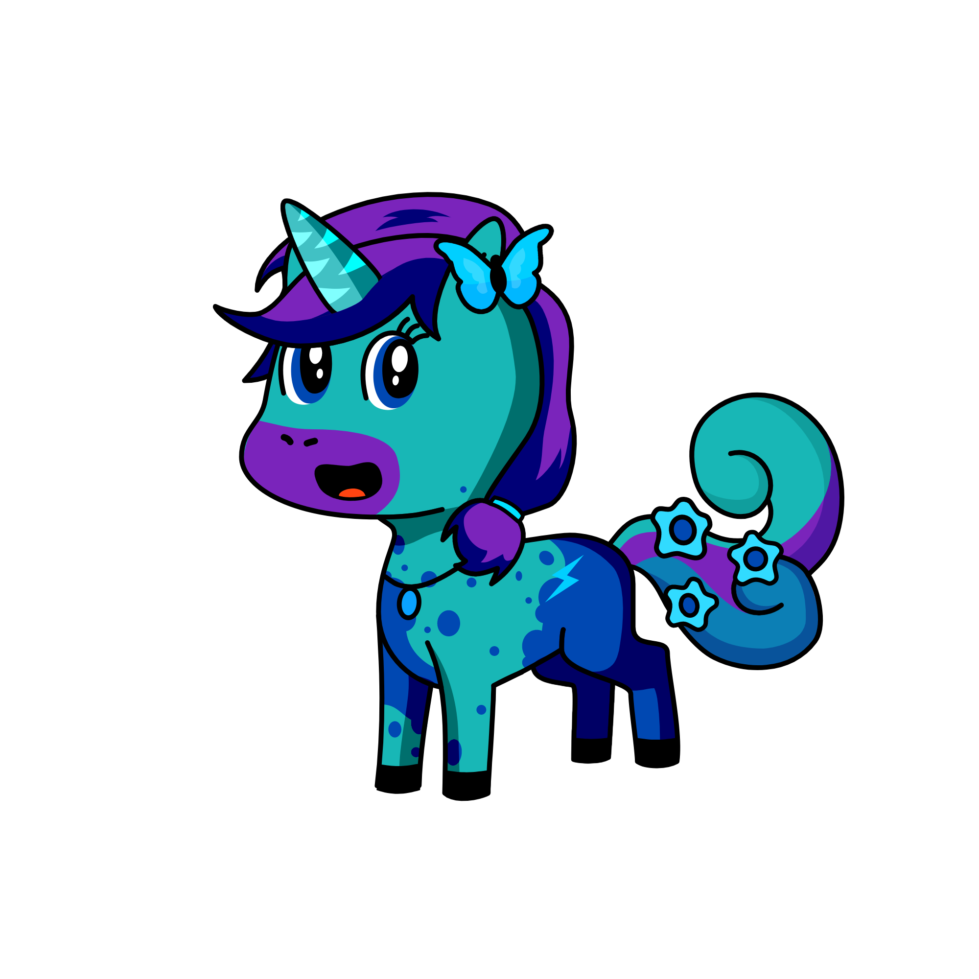 Saphire, the unicorn