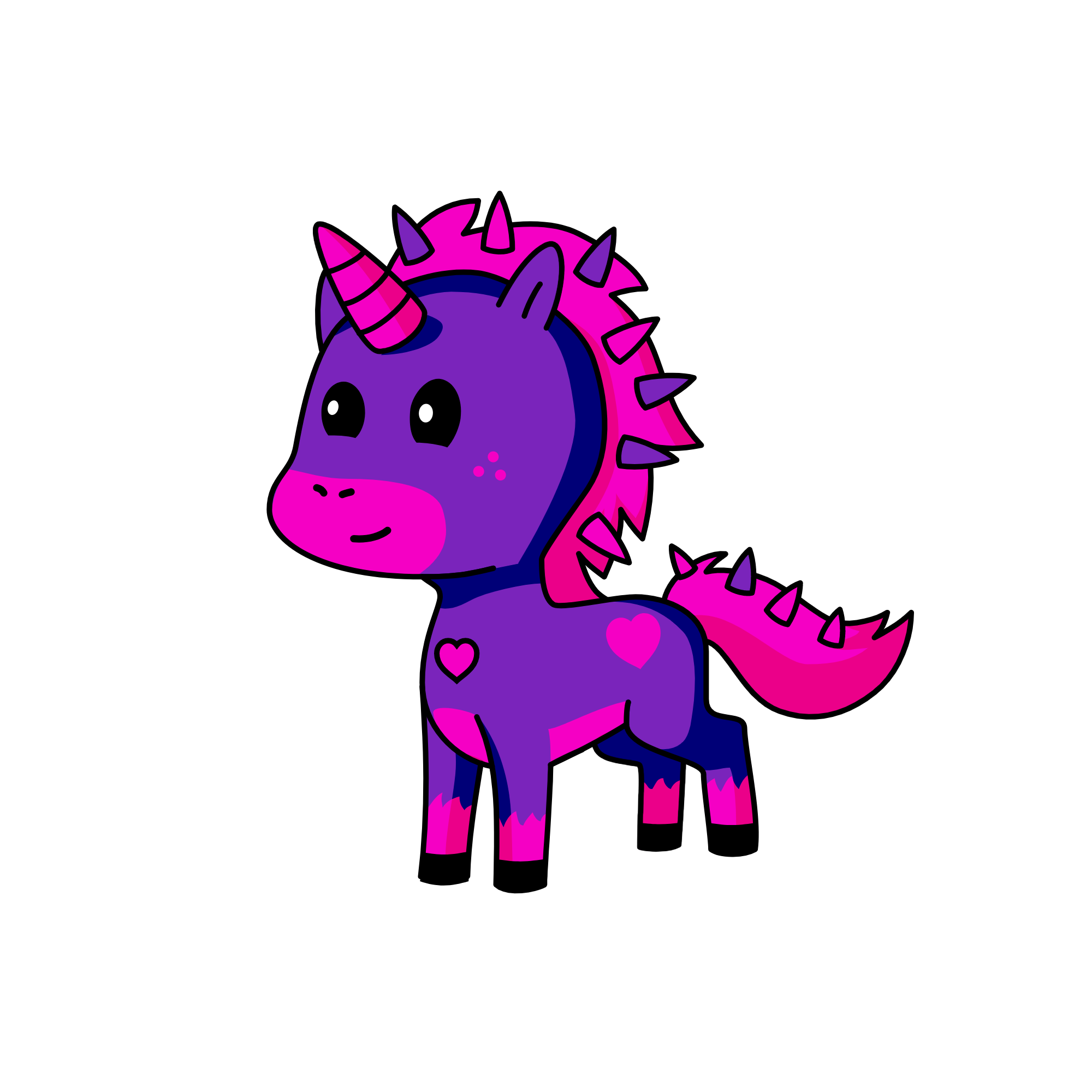 Pinkaloupurpalou, the unicorn
