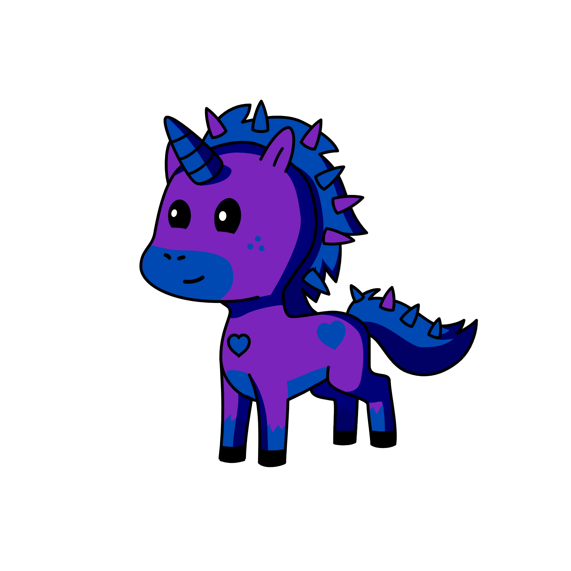 bluealoupurpalou, the unicorn