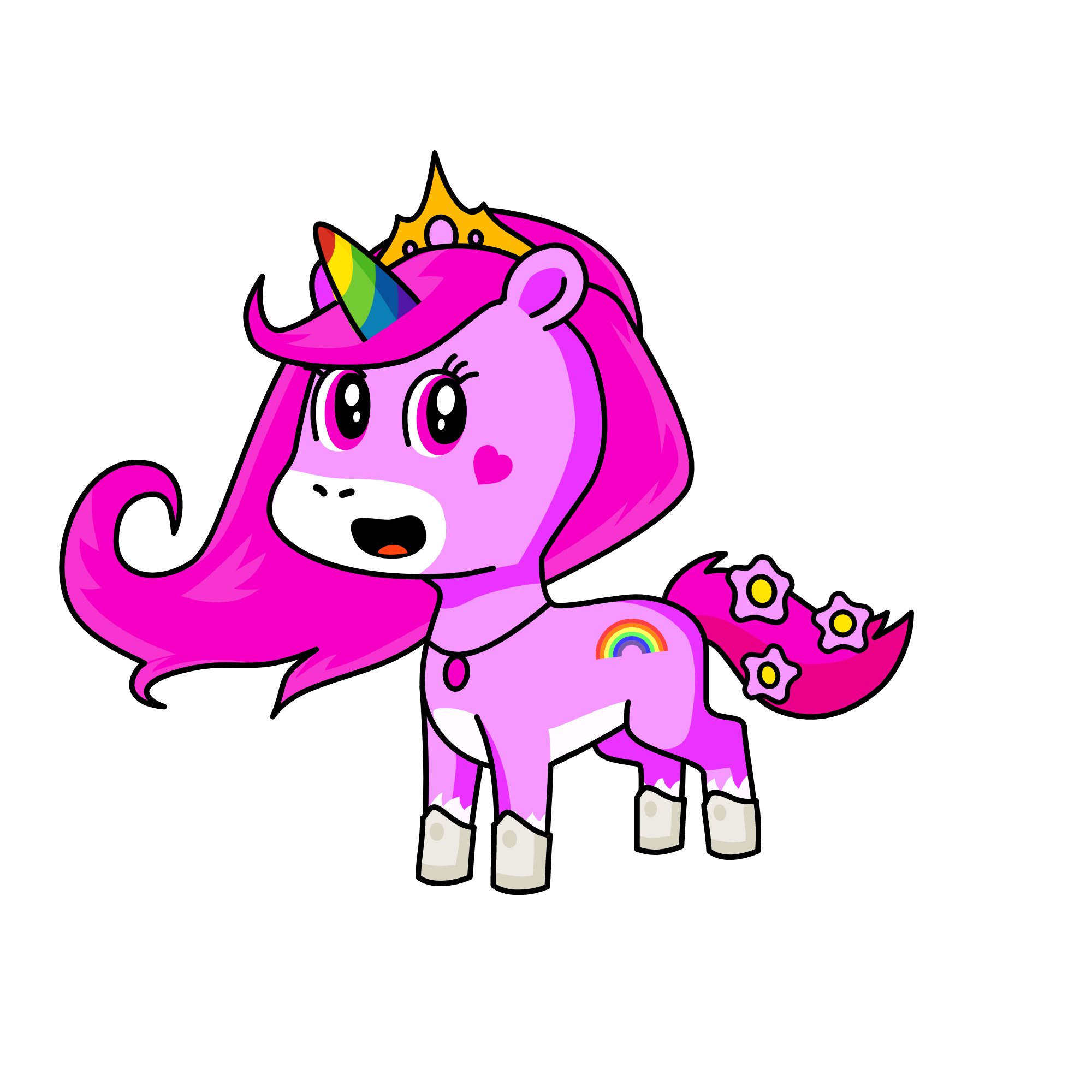 Cute, the unicorn