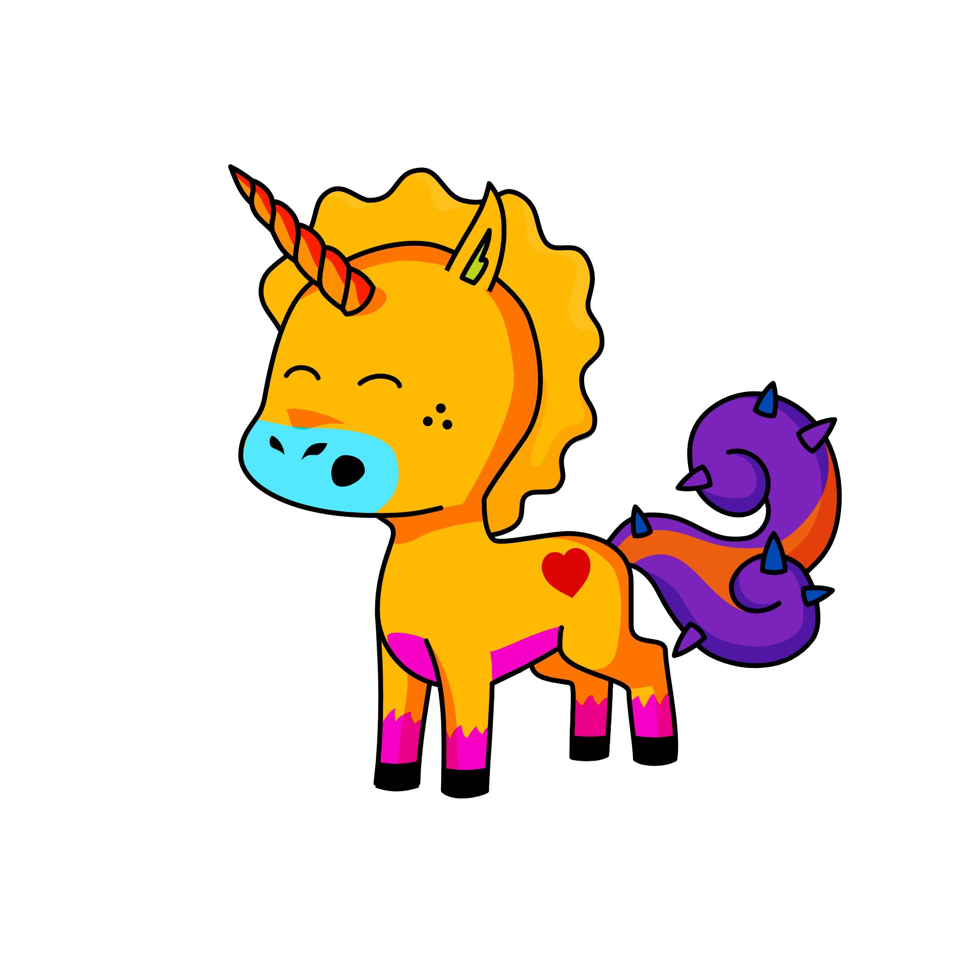 dog, the unicorn