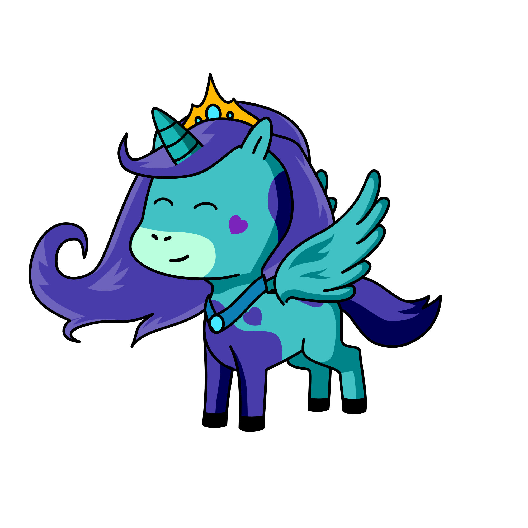 Queen Elisa, the unicorn