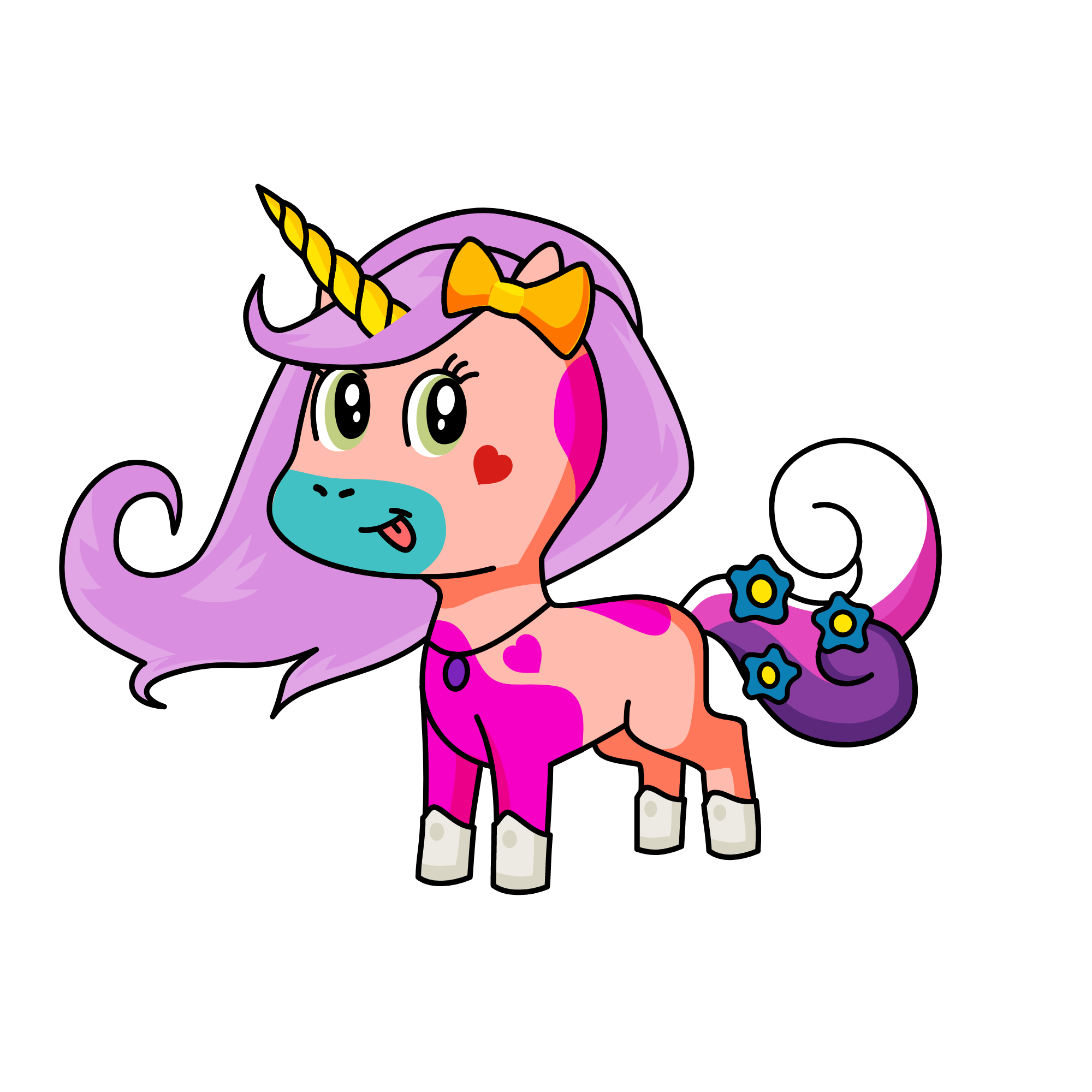 moonlight, the unicorn