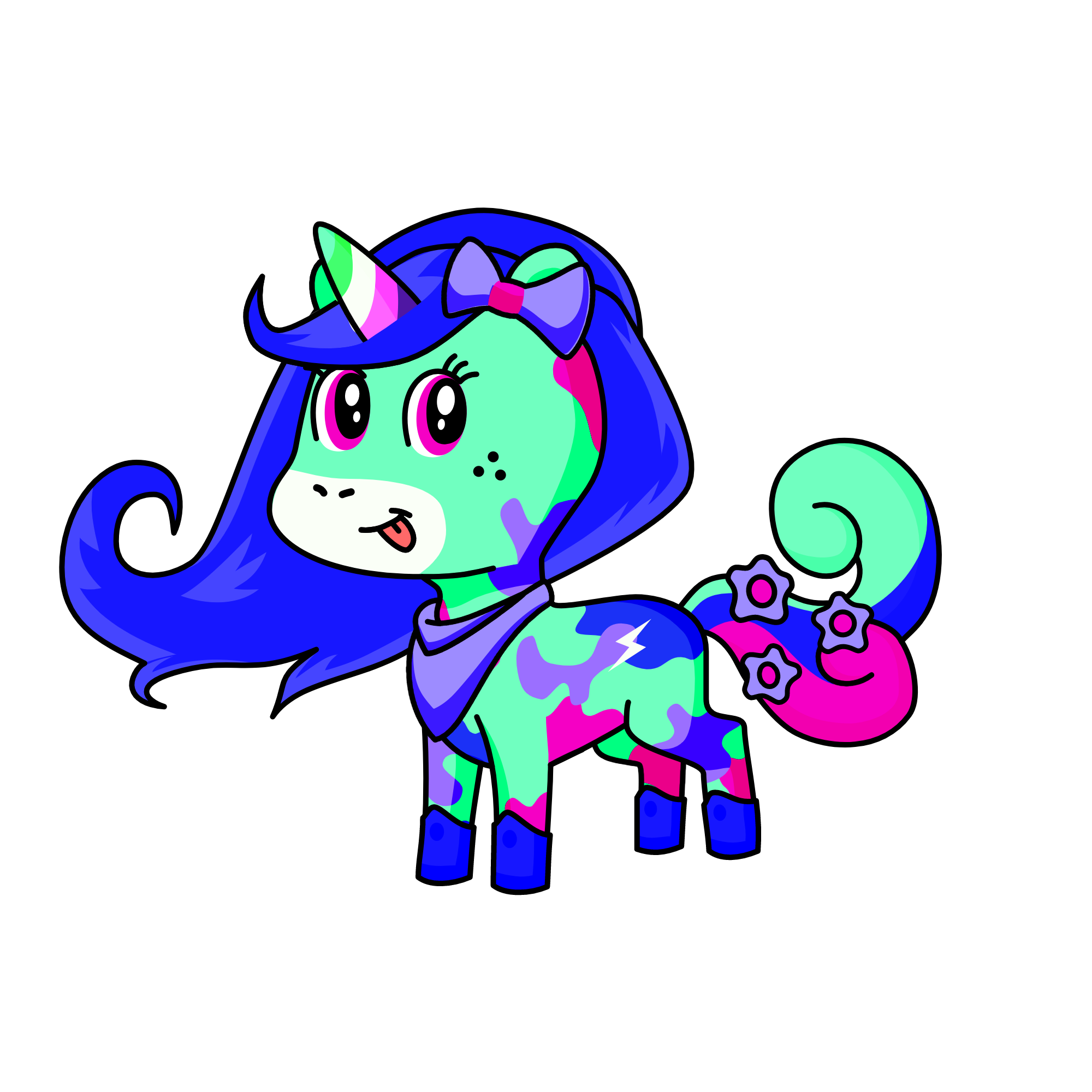 Candy, the unicorn