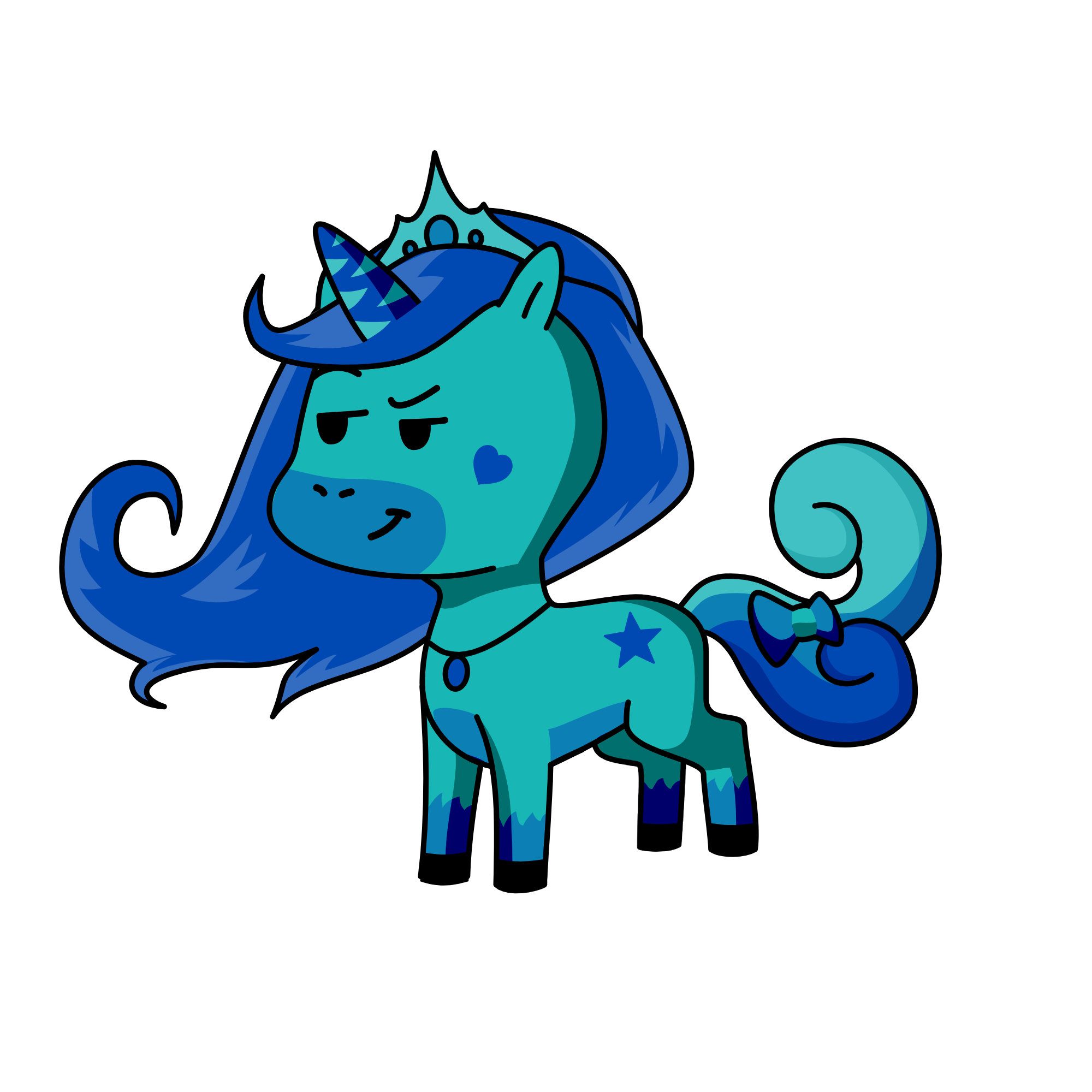 blu, the unicorn