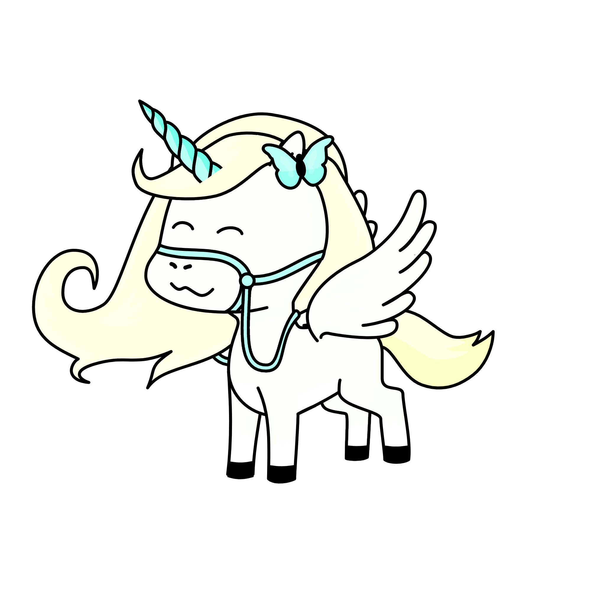 Blondy, the unicorn