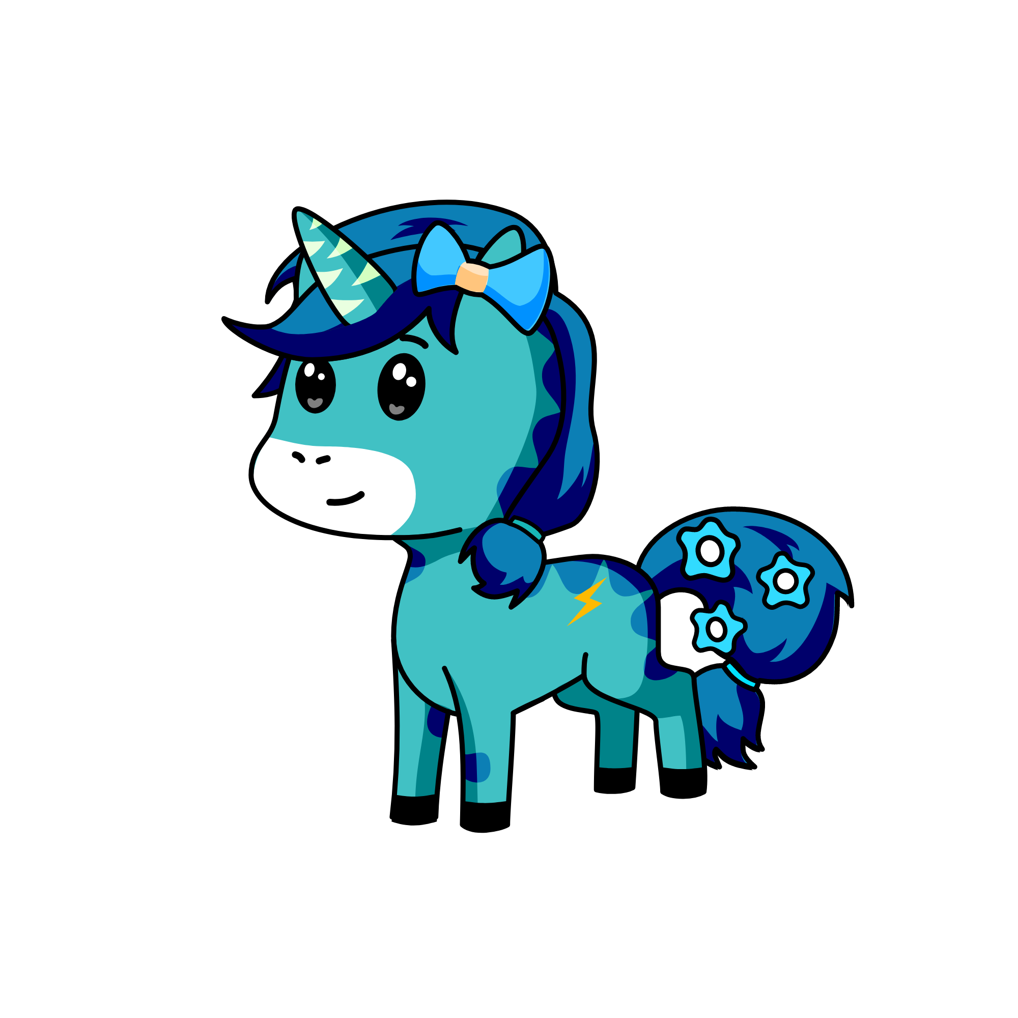 rainbow dash, the unicorn