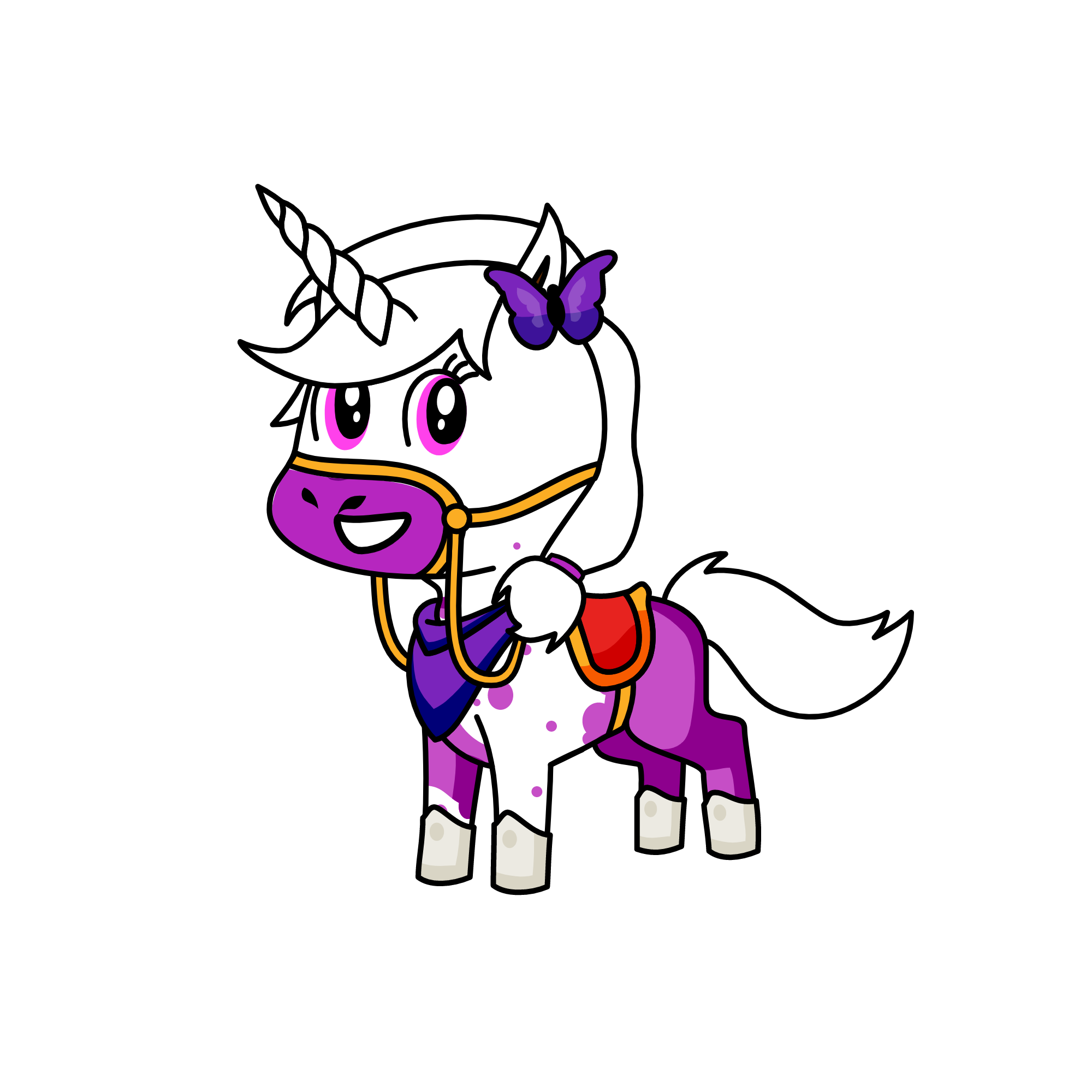 Fluffy, the unicorn